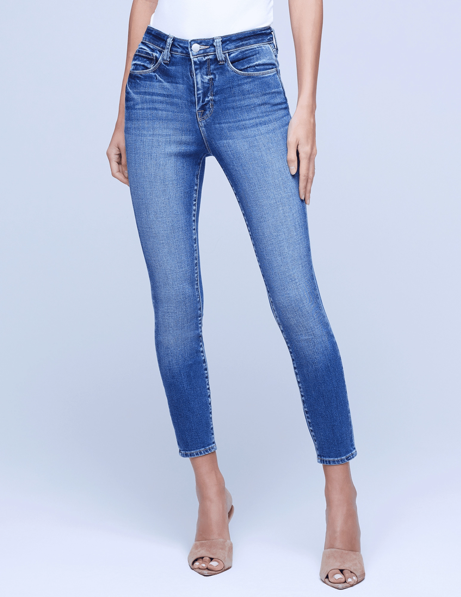 L'AGENCE Margot High Rise Skinny Jeans In Cambridge Fashion Lover Versatile