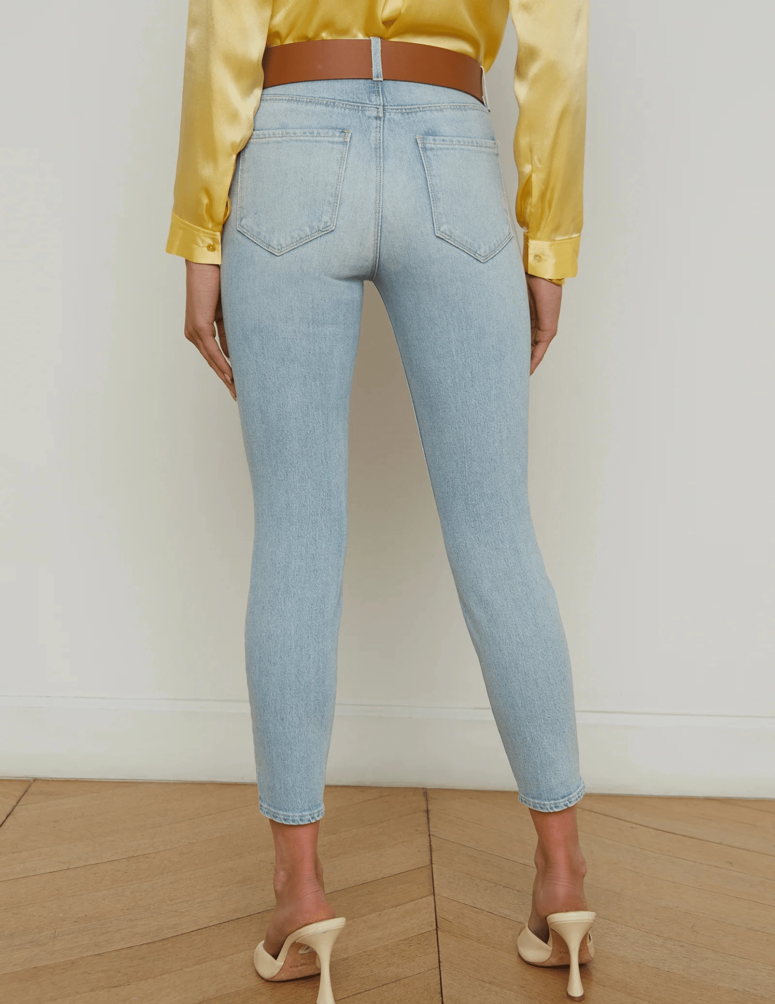 Sustainable Creative Look Perfect For Daily L'AGENCE Margot High Rise Skinny Jeans in Porter