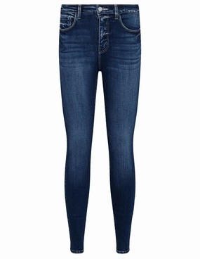 Outdoor Comfort Eco Dye Process L??AGENCE Marguerite High Rise Jeans in Columbia