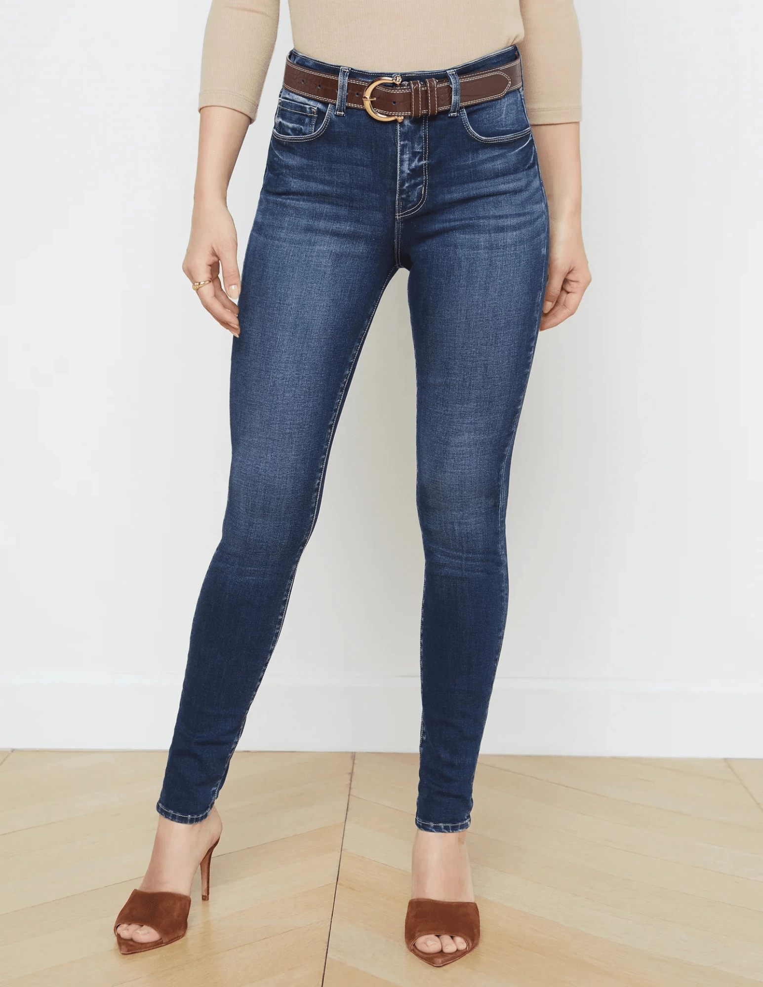 Breath Friendly Layer Ready L??AGENCE Marguerite High Rise Jeans in Columbia