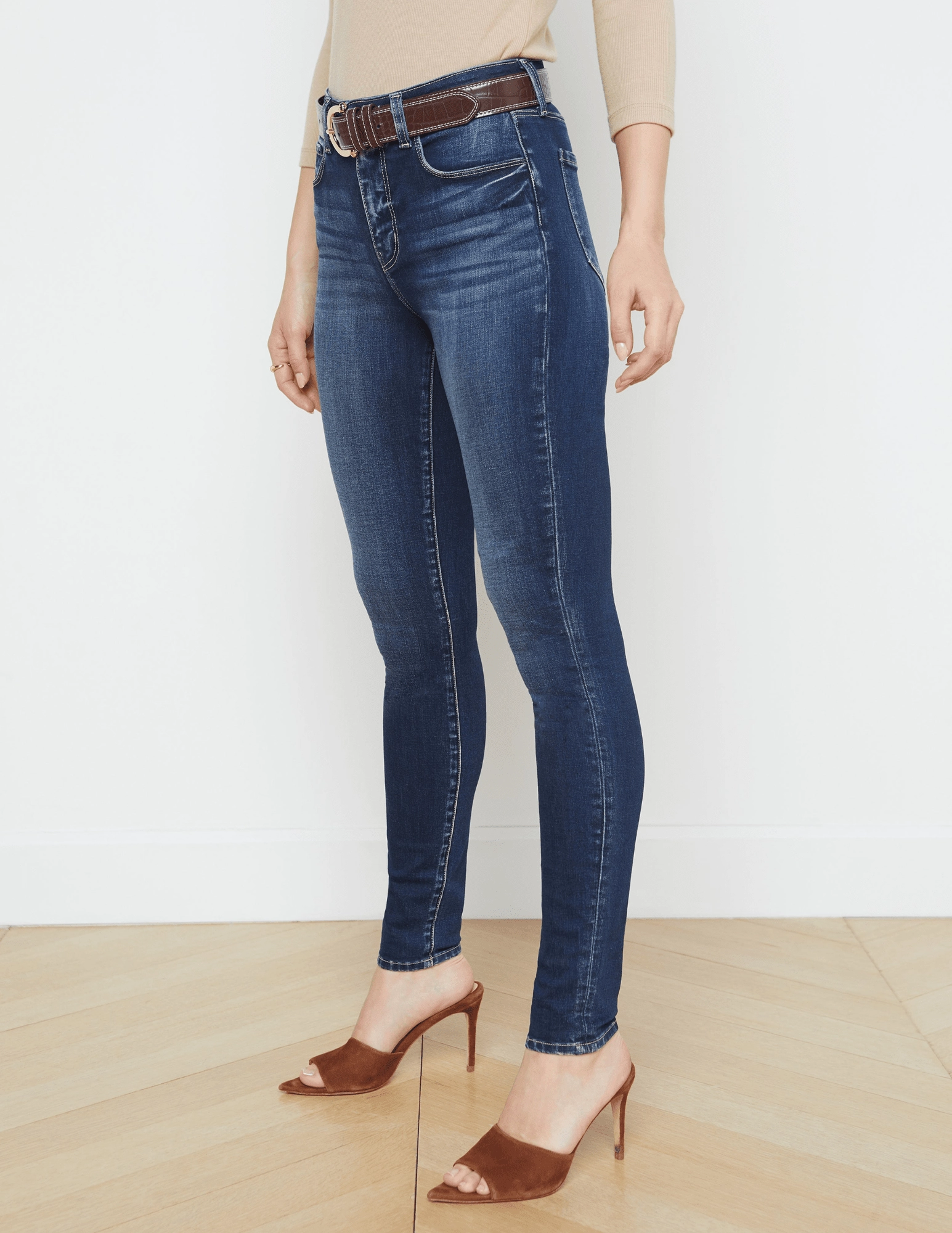 Effortless Comfort L??AGENCE Marguerite High Rise Jeans in Columbia
