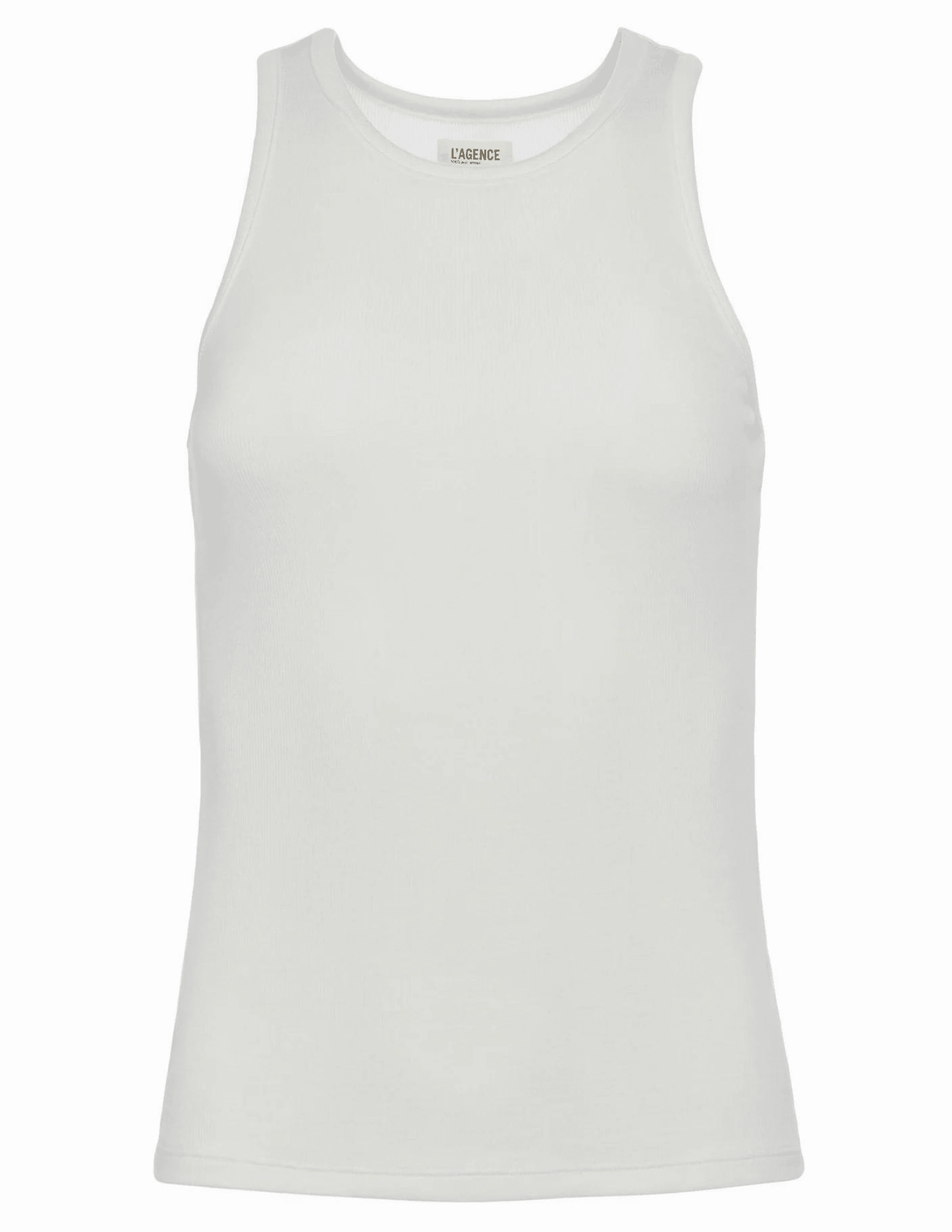 Sweat Absorbent Inner Layer Recycled Polyester Material L'Agence Nia Racerback Tank Top