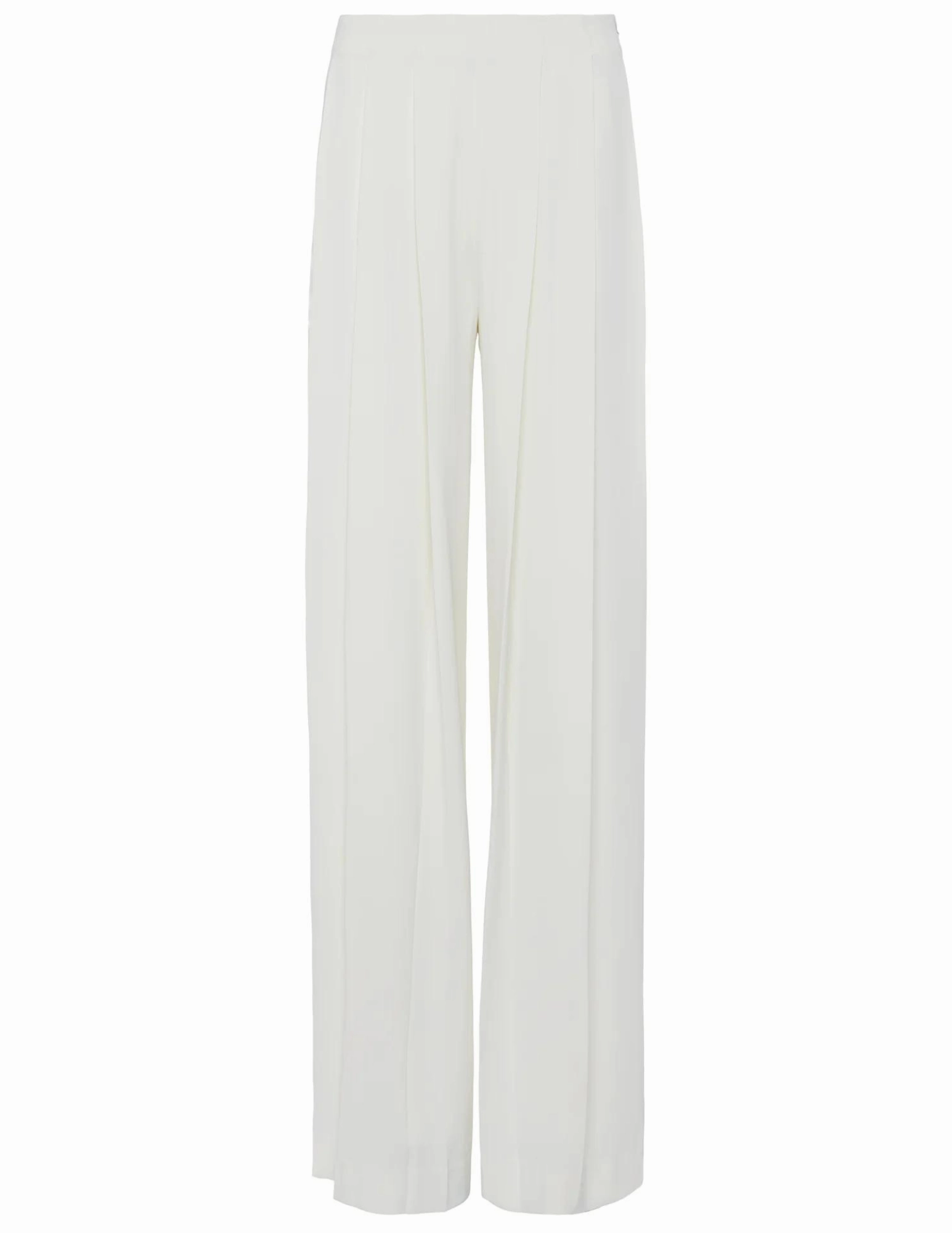 Built-in shorts L'Agence Nova Pleated Wide Leg Pant in Ivory