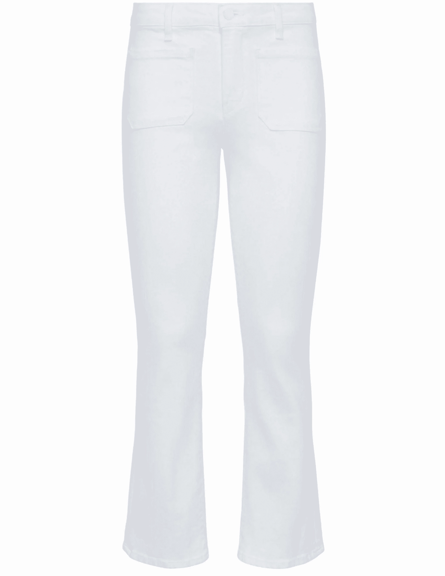 L??AGENCE Noya Cropped Slim Flare Jeans in Blanc Chill Outfit Relaxed Style Earthy