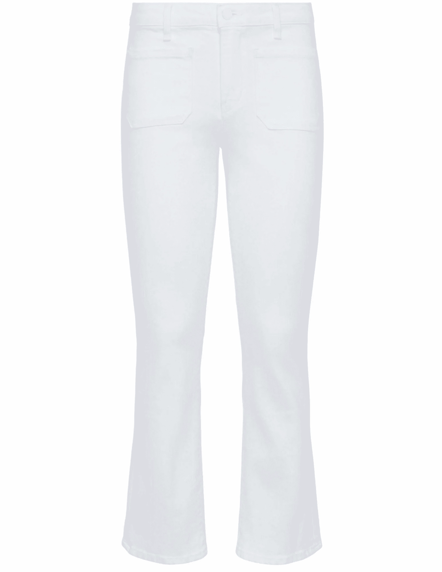 Contemporary Vibe L??AGENCE Noya Cropped Slim Flare Jeans in Blanc