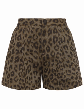 Flex Foam Insert Casual Shorts L'AGENCE Saige Cotton Safari Short