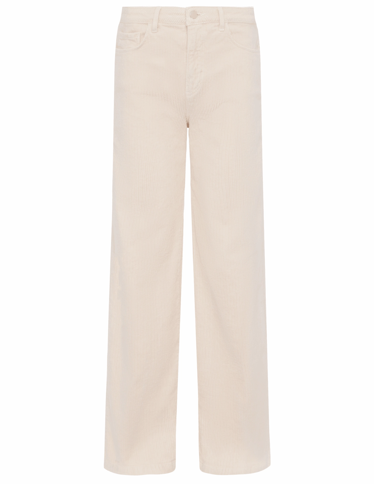 Smart Casual Spring Mood Formal L'AGENCE Scottie Corduroy High Rise Wide Leg Jeans in French Vanilla