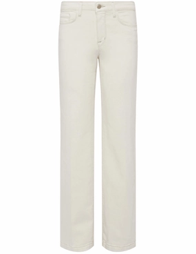Recycled Cotton Blend quick dry L??AGENCE Scottie High Rise Wide Leg Jeans In Macadamia