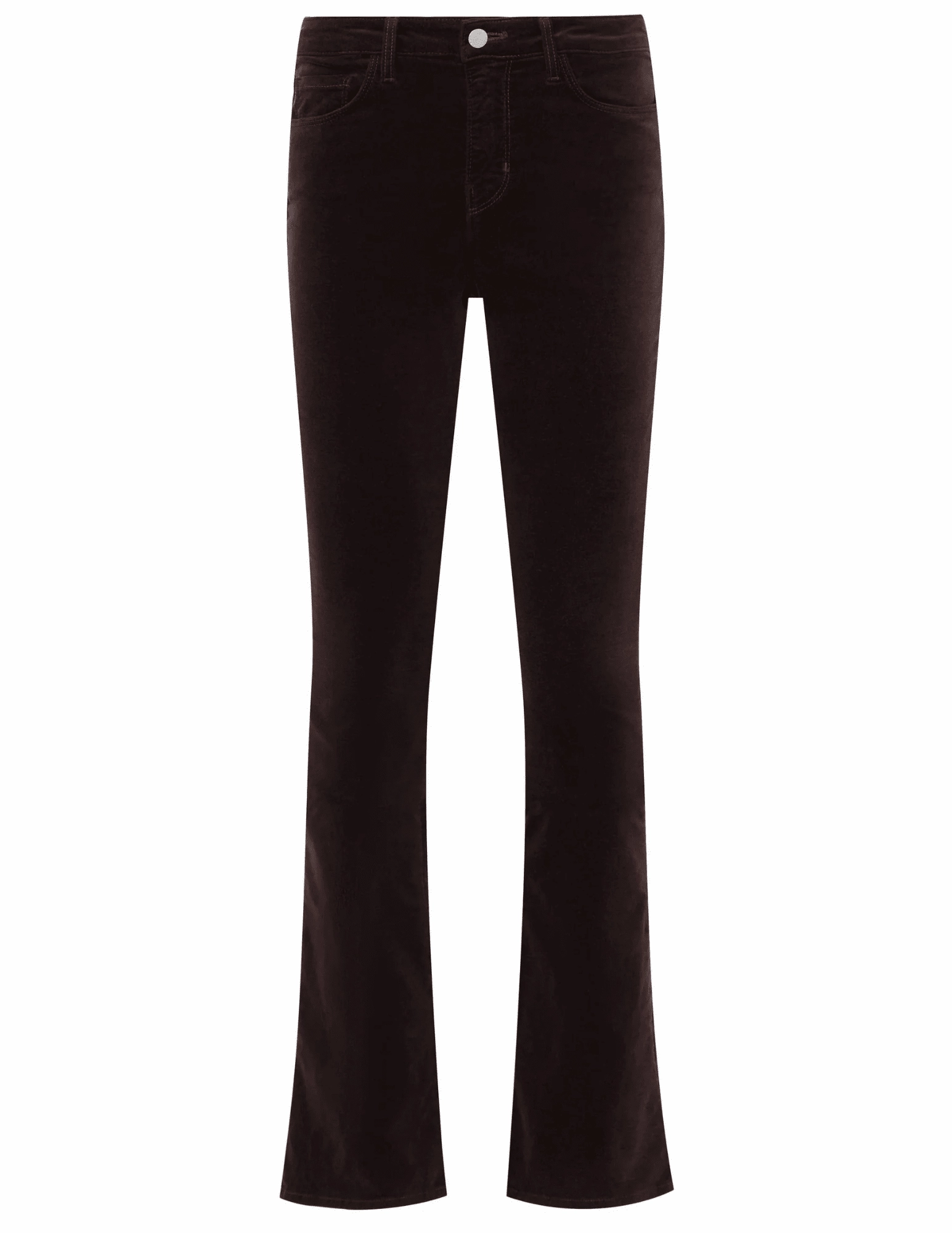 L'AGENCE Stevie Velvet Jeans in Coffee Bean Flexible Style