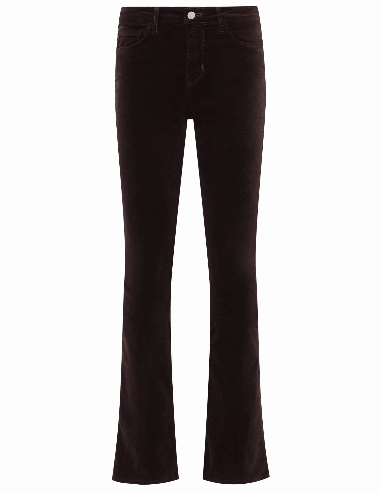 L'AGENCE Stevie Velvet Jeans in Coffee Bean Easy Pairing Utility Style