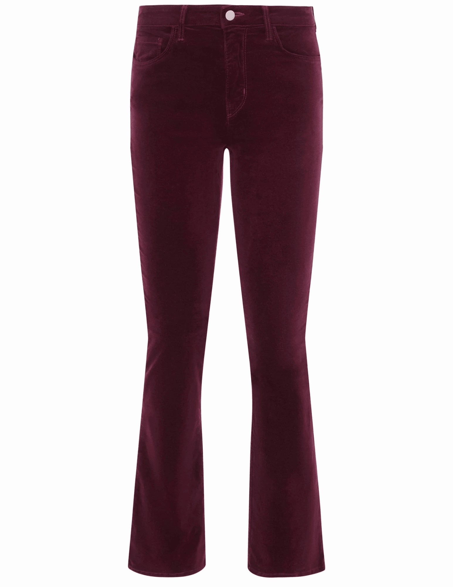 L'AGENCE Stevie Velvet Jeans in Dark Port Basic Fashion