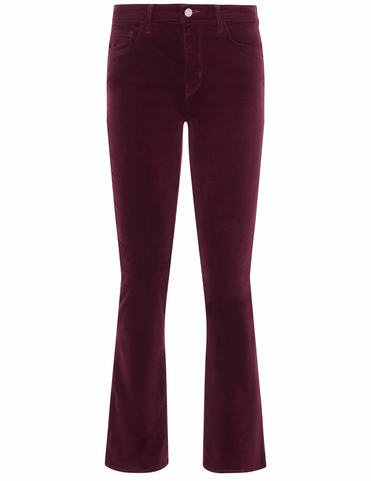 L'AGENCE Stevie Velvet Jeans in Dark Port Rainy Day Everyday