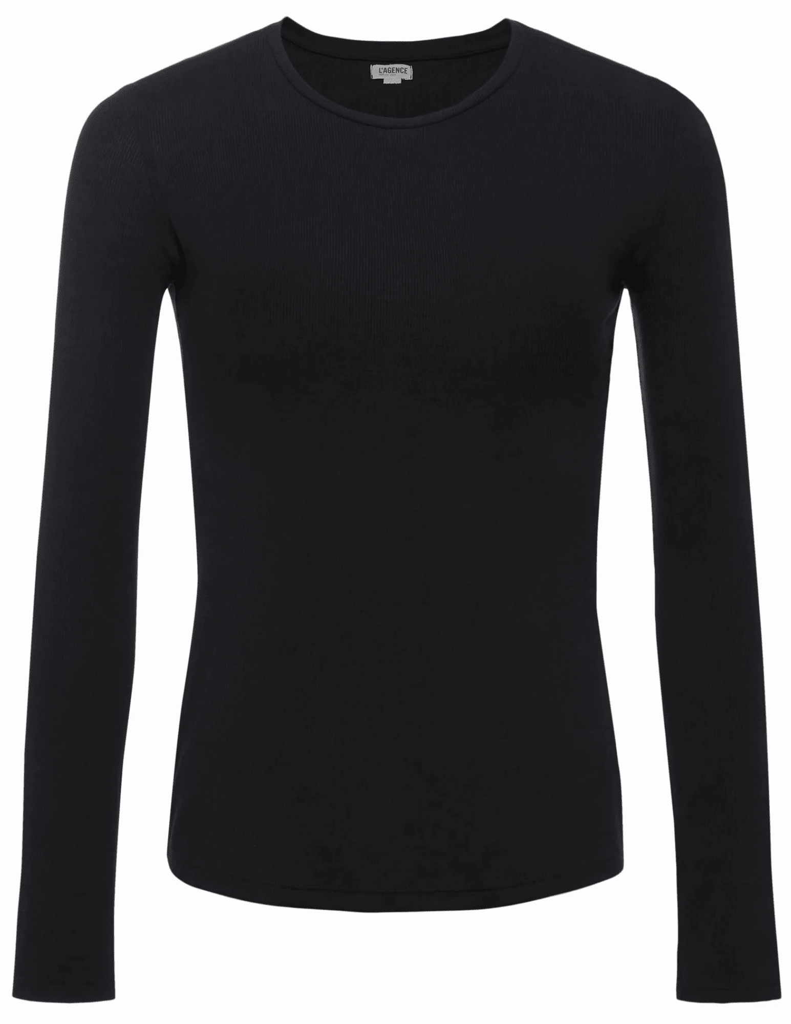 shopping L'Agence Tess Micro Modal Crew Neck Long Sleeve Tee