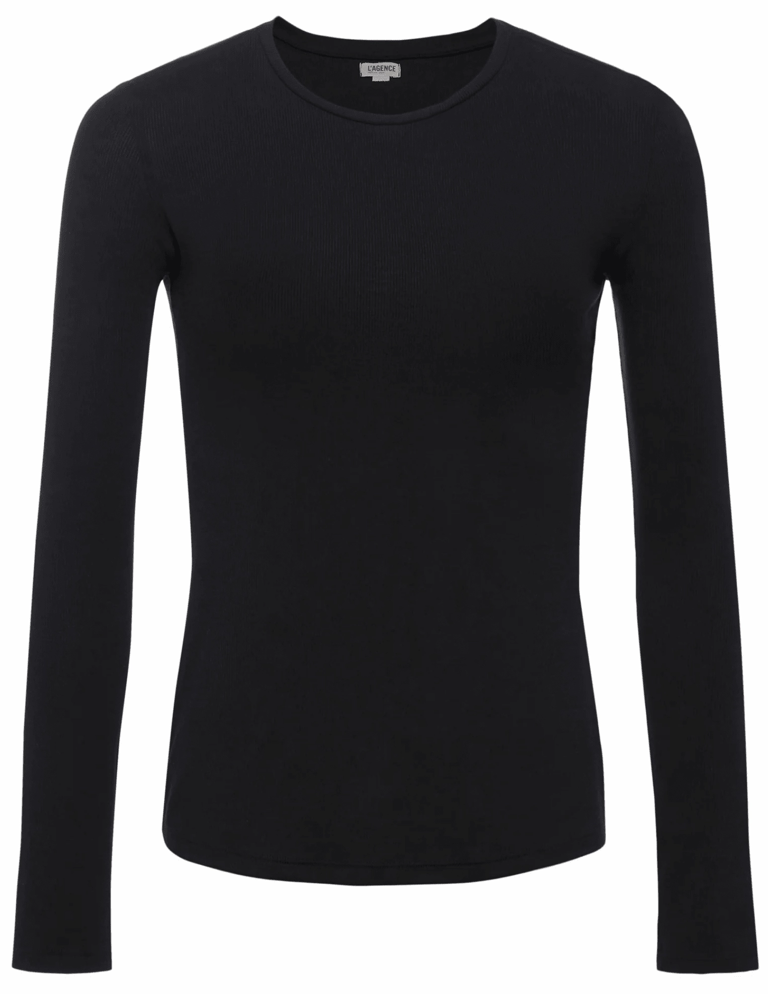 Relaxed Style L'Agence Tess Micro Modal Crew Neck Long Sleeve Tee