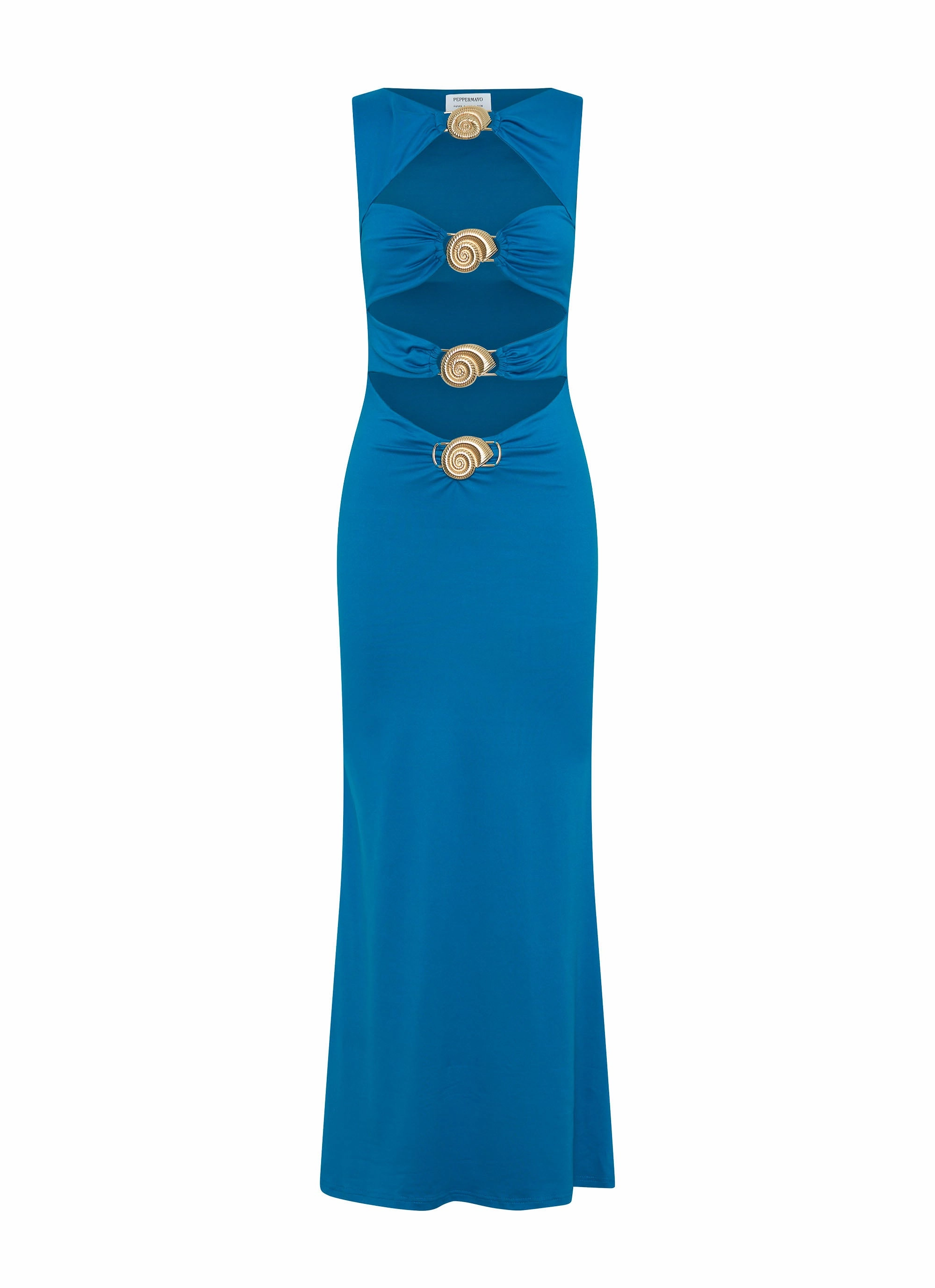Lagoon Cut Out Maxi Dress - Royal Blue Urban Mood