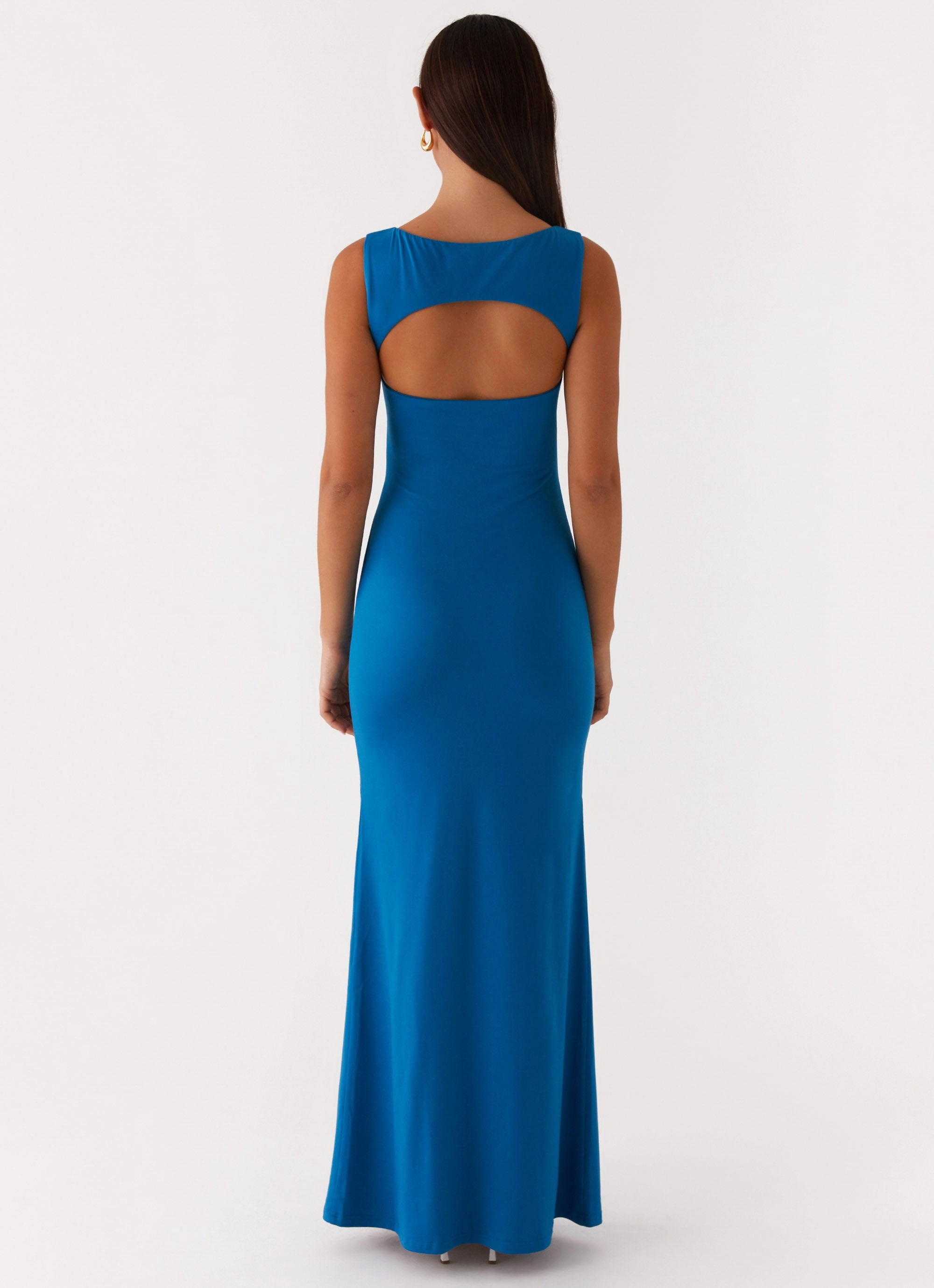 Casual Mode Lagoon Cut Out Maxi Dress - Royal Blue
