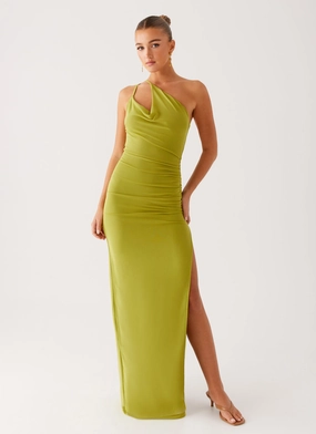 Playful Cut Lamara Maxi Dress - Green