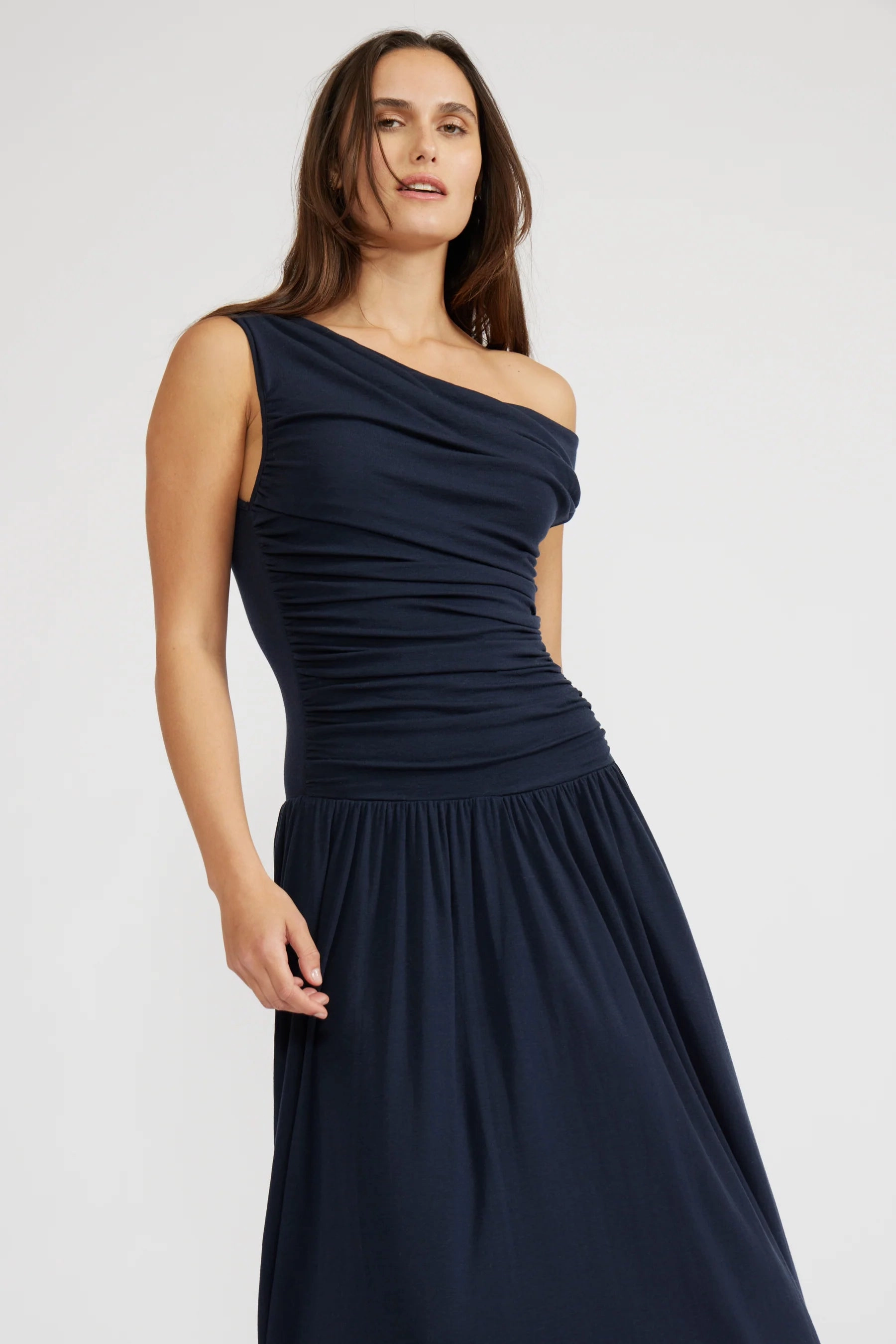 Minimal Comfort Larson Knit Maxi Dress - Navy