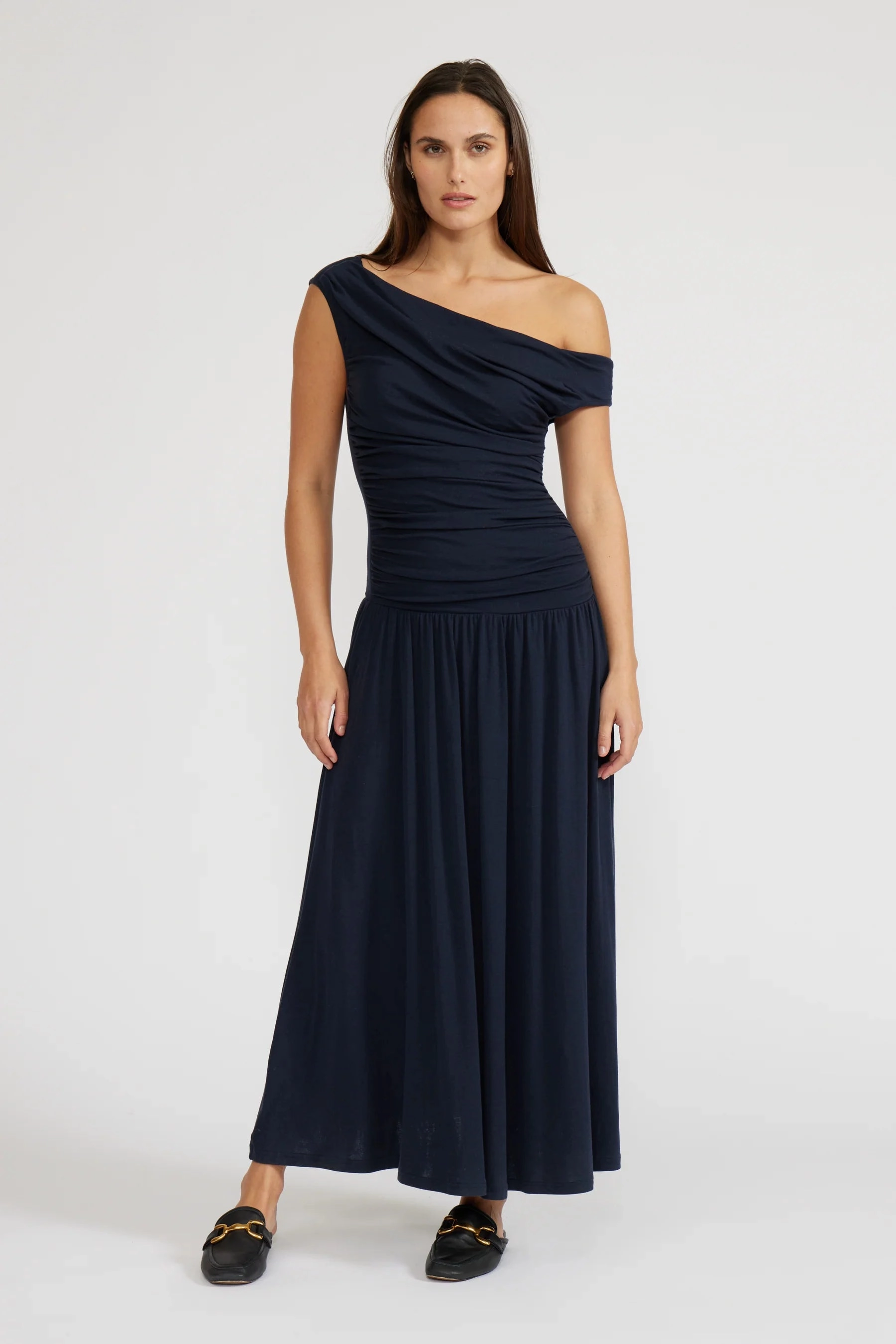 Larson Knit Maxi Dress - Navy Formal-look