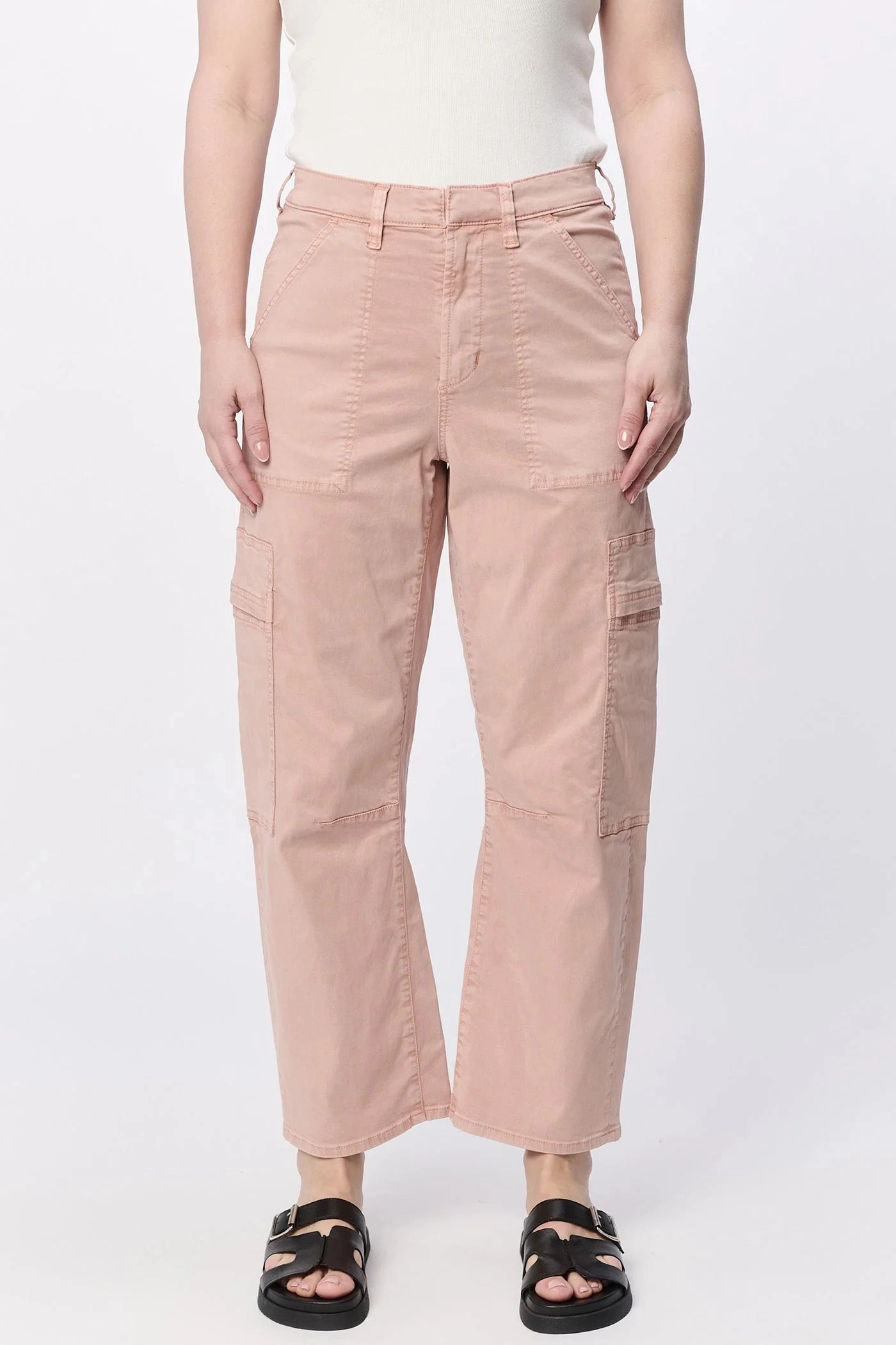 Lasso High Rise Cropped Pants - Tuscany Reflective Detailing Comfortable Style