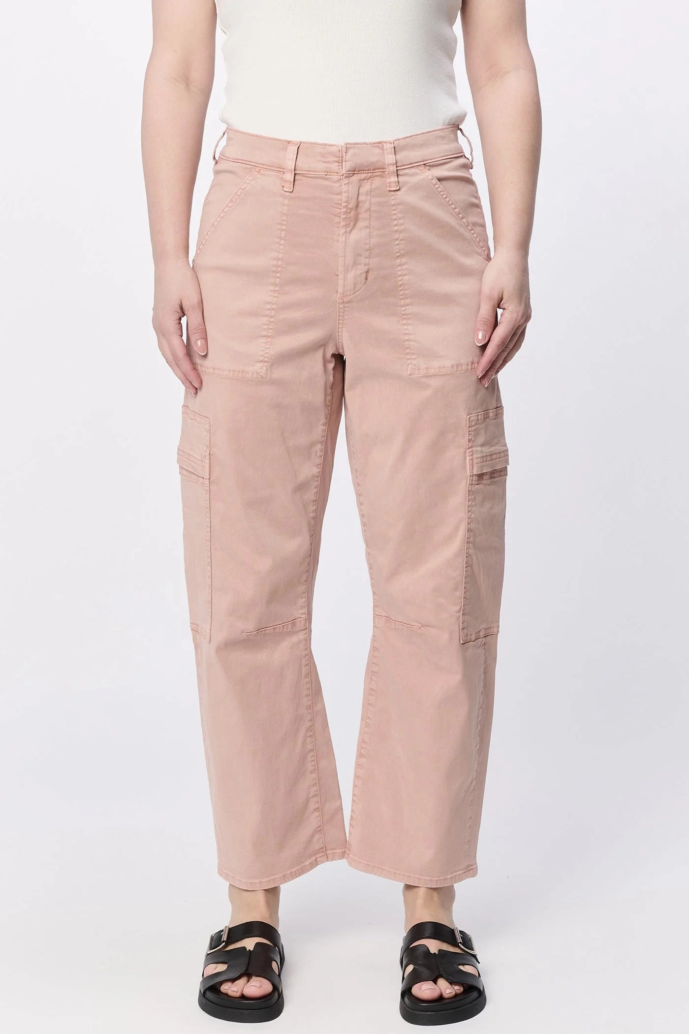 Lasso High Rise Cropped Pants - Tuscany Soft Cotton Odor Resistant Material