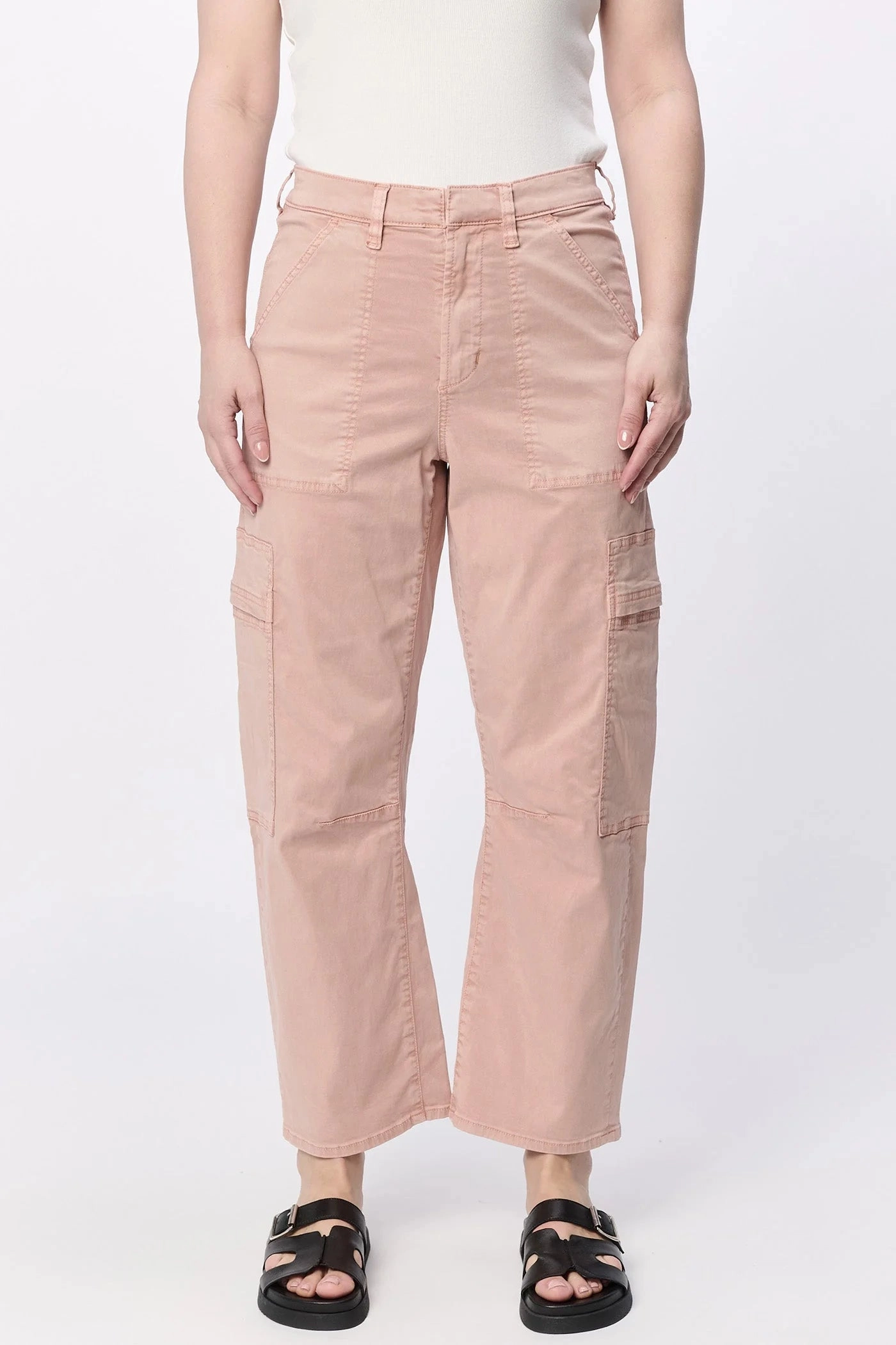 Comfortable Style Lasso High Rise Cropped Pants - Tuscany
