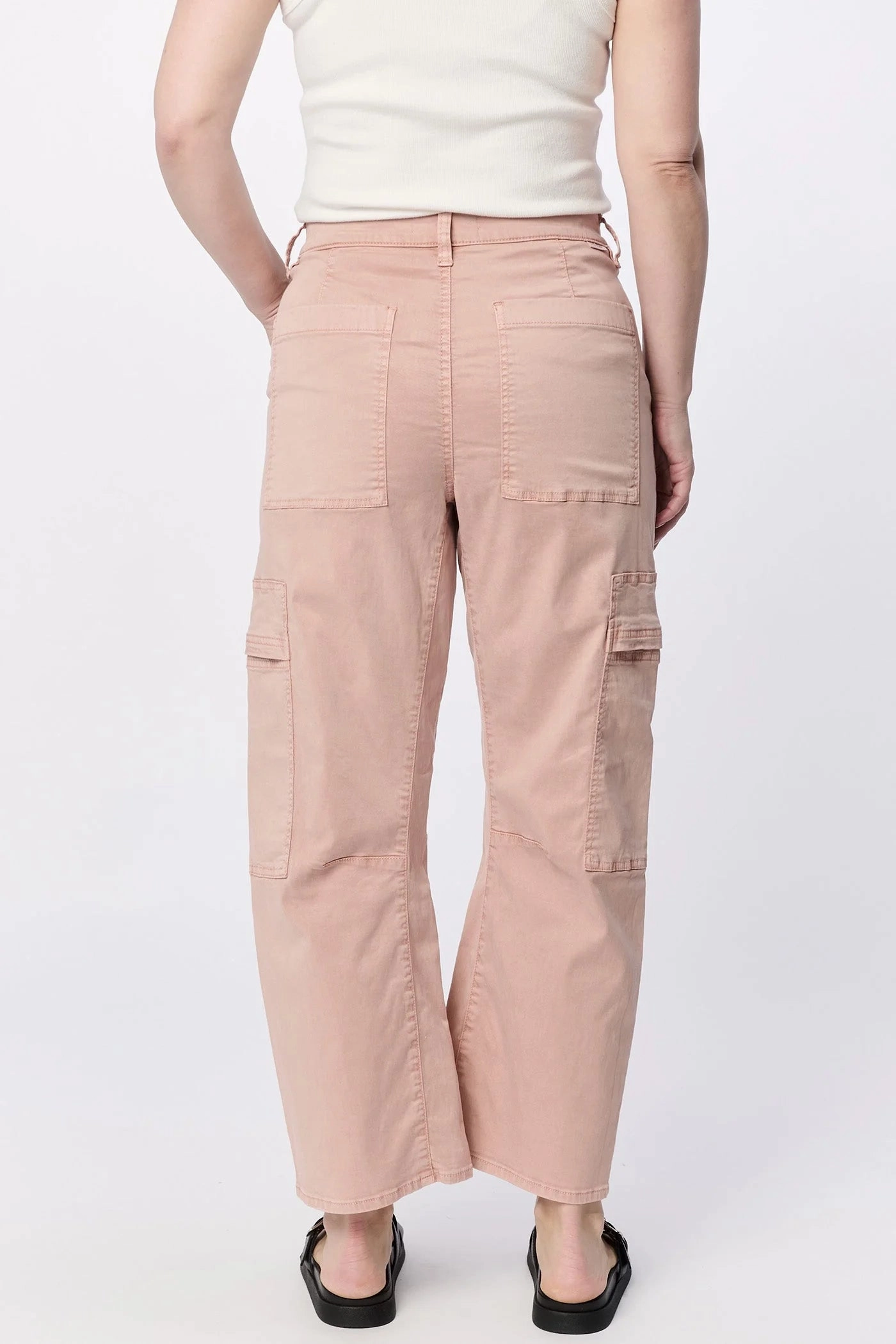 Tagless Labeling Water Resistant Lasso High Rise Cropped Pants - Tuscany