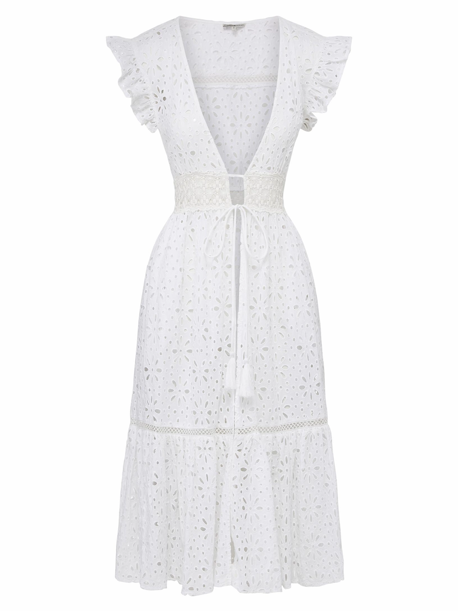 Timeless Fit Lauren Coverup Dress Seaside Eyelet Fresh White
