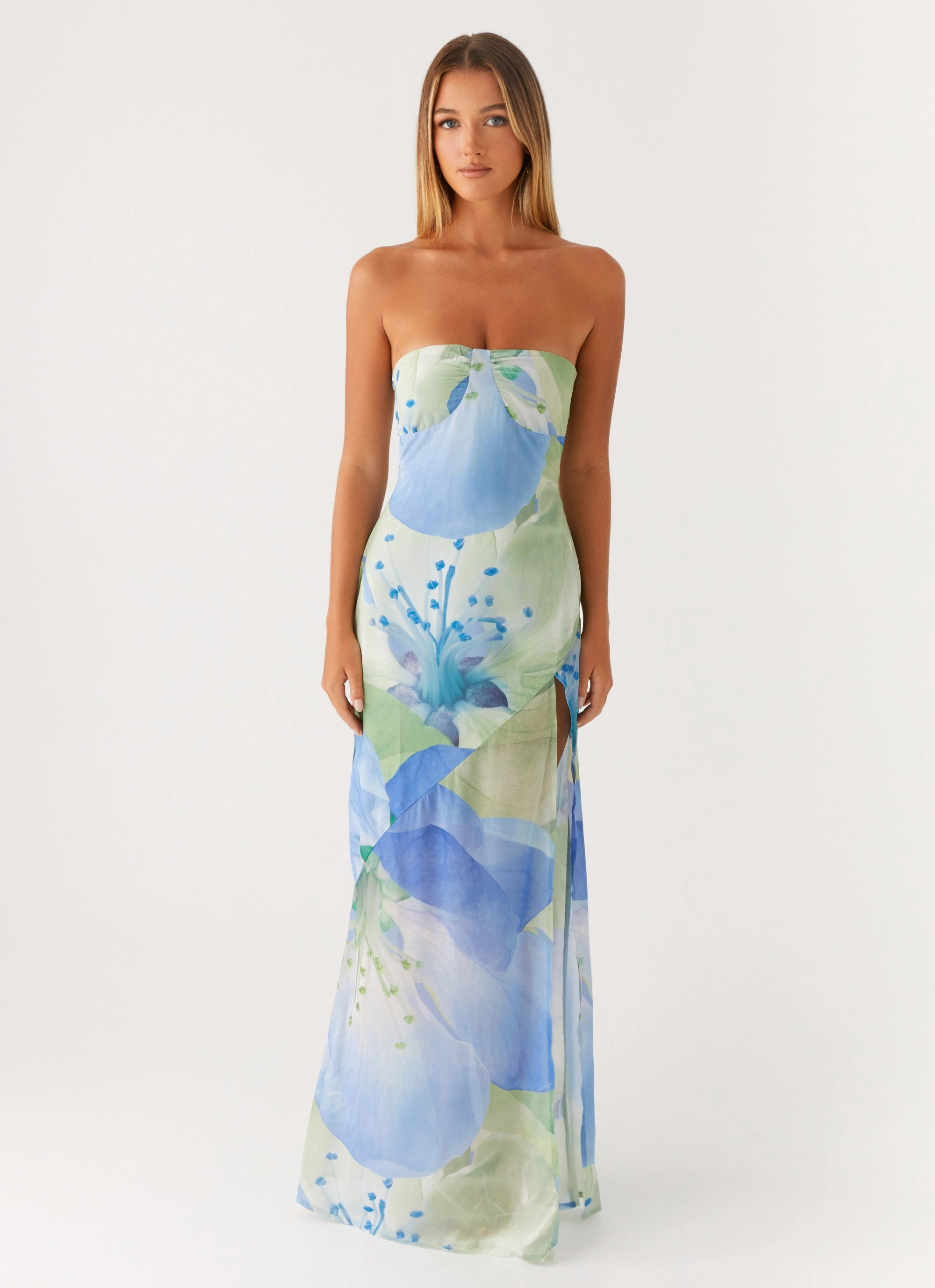 Shade Soft Lawson Maxi Dress - Flower Print