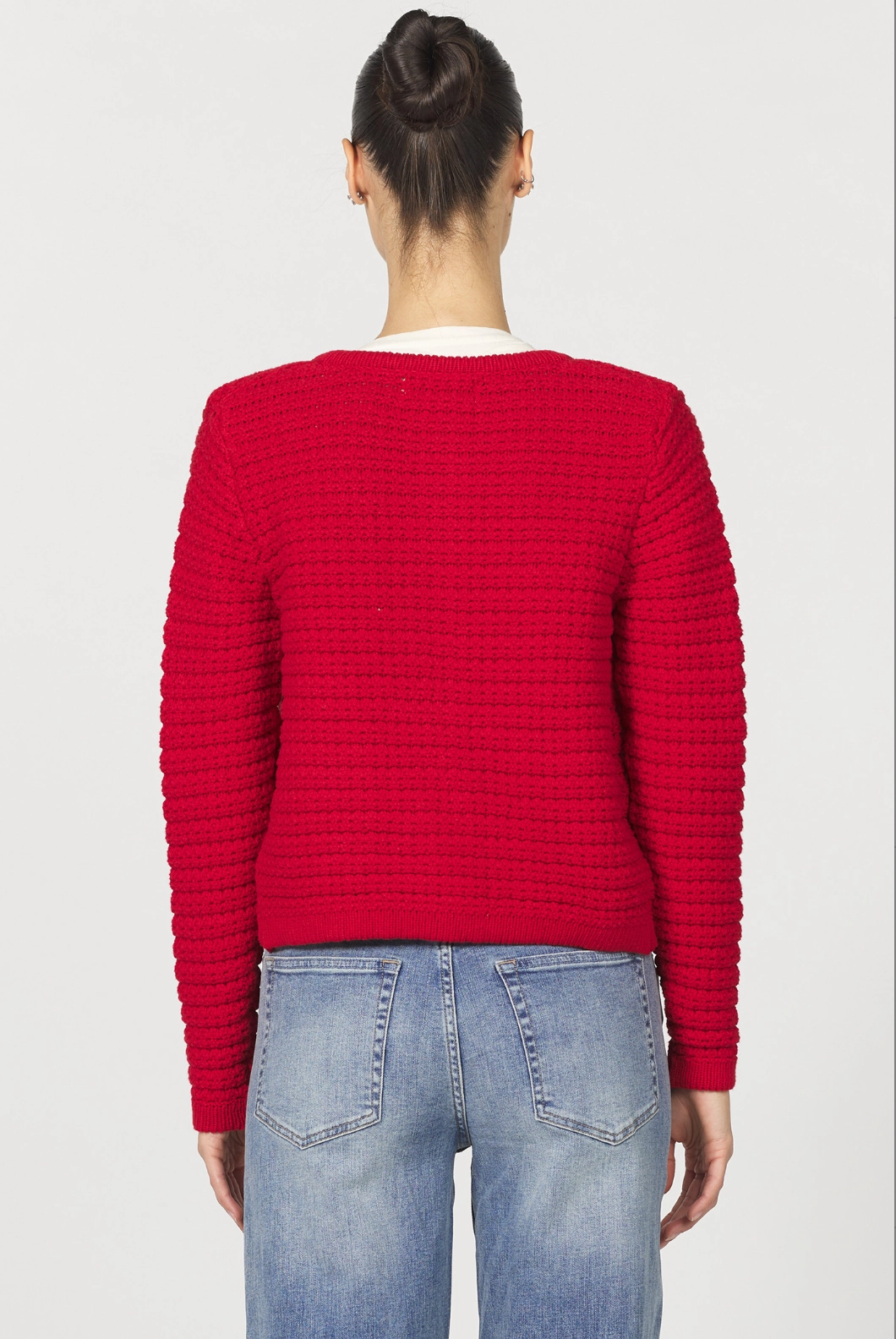 Cambria Cardigan Yarn Dyed Fabric YarnBlend