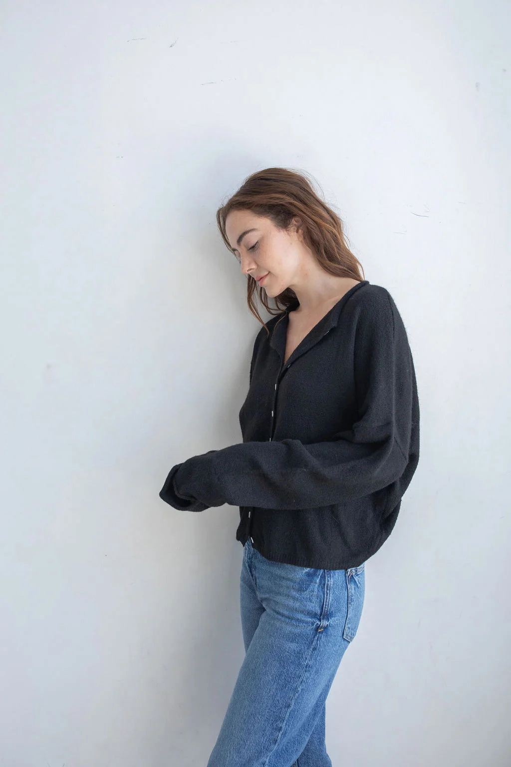 Piper Cardigan - Black ThermalLining