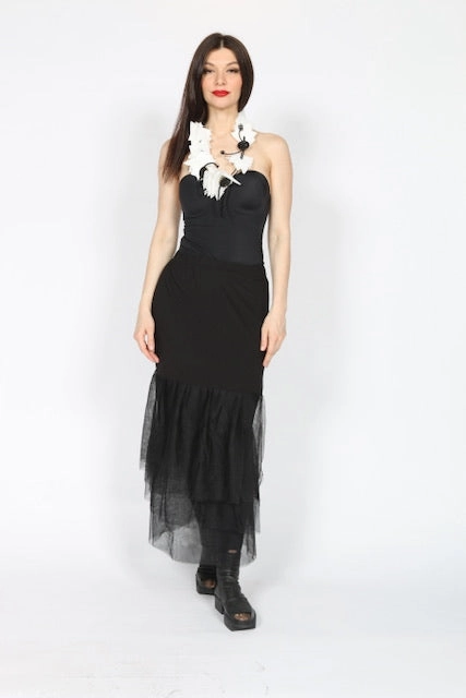 Sporty Casual Layer mesh skirt