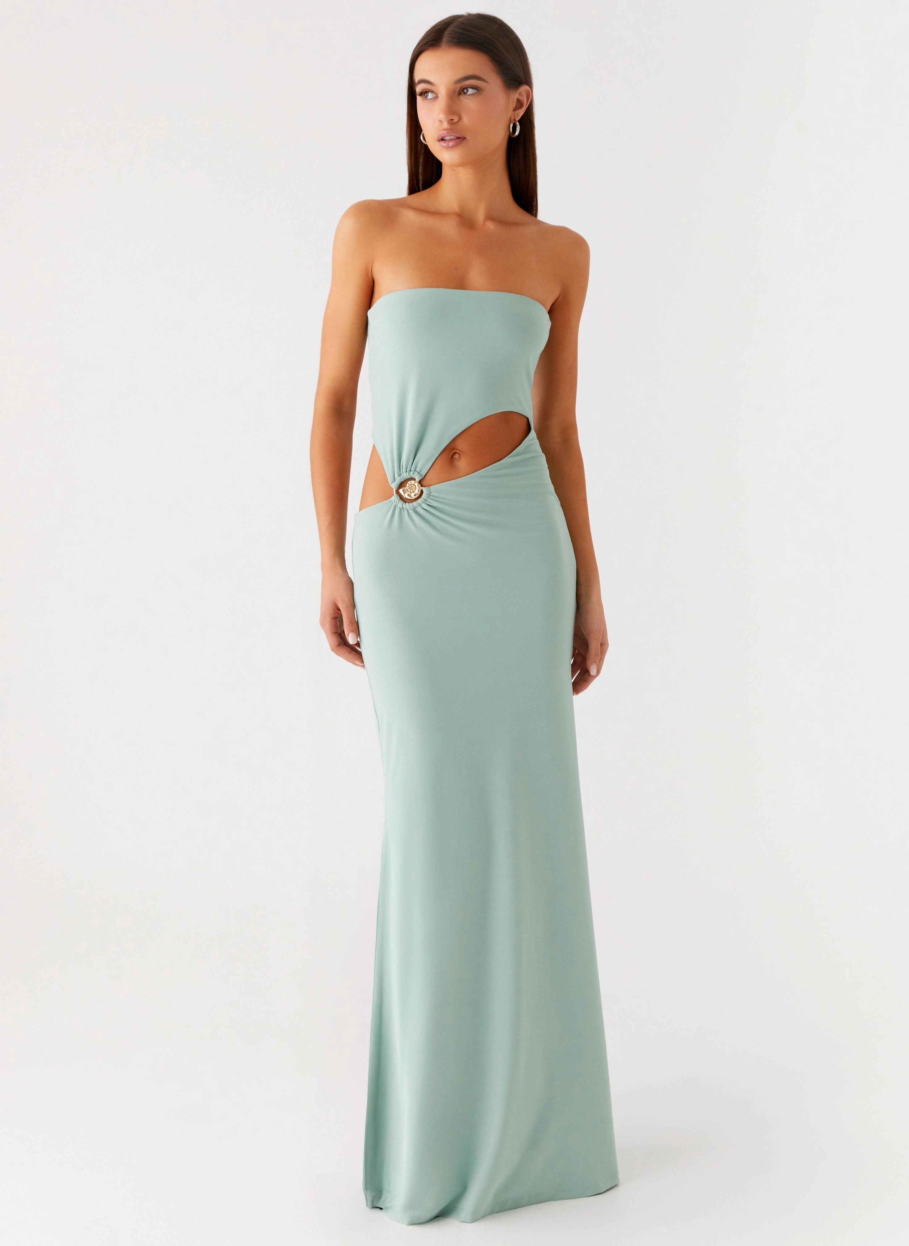 Laurella Maxi Dress - Sage Minimal Form
