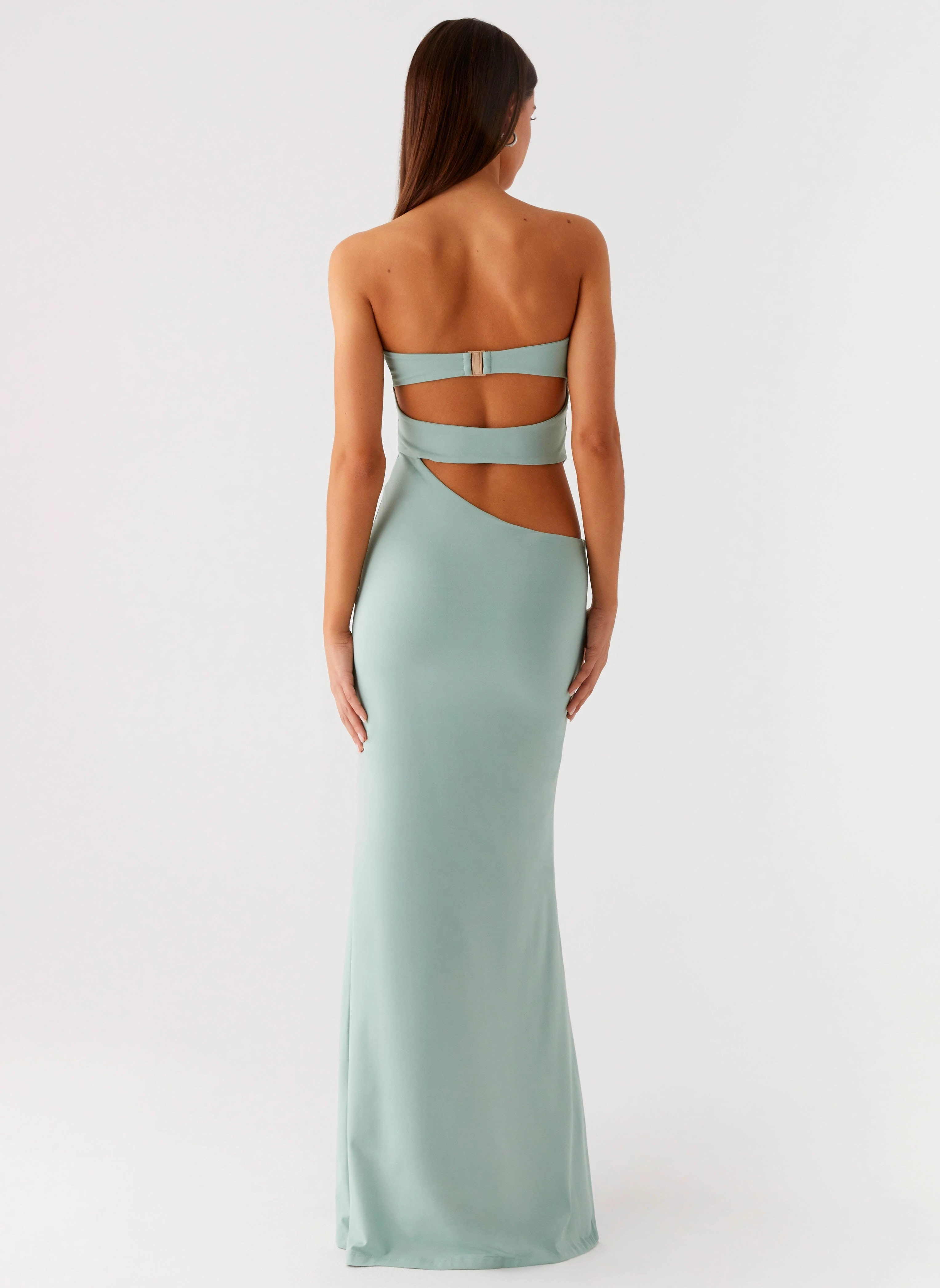 Day To Night Formal dinner wear Laurella Maxi Dress - Sage