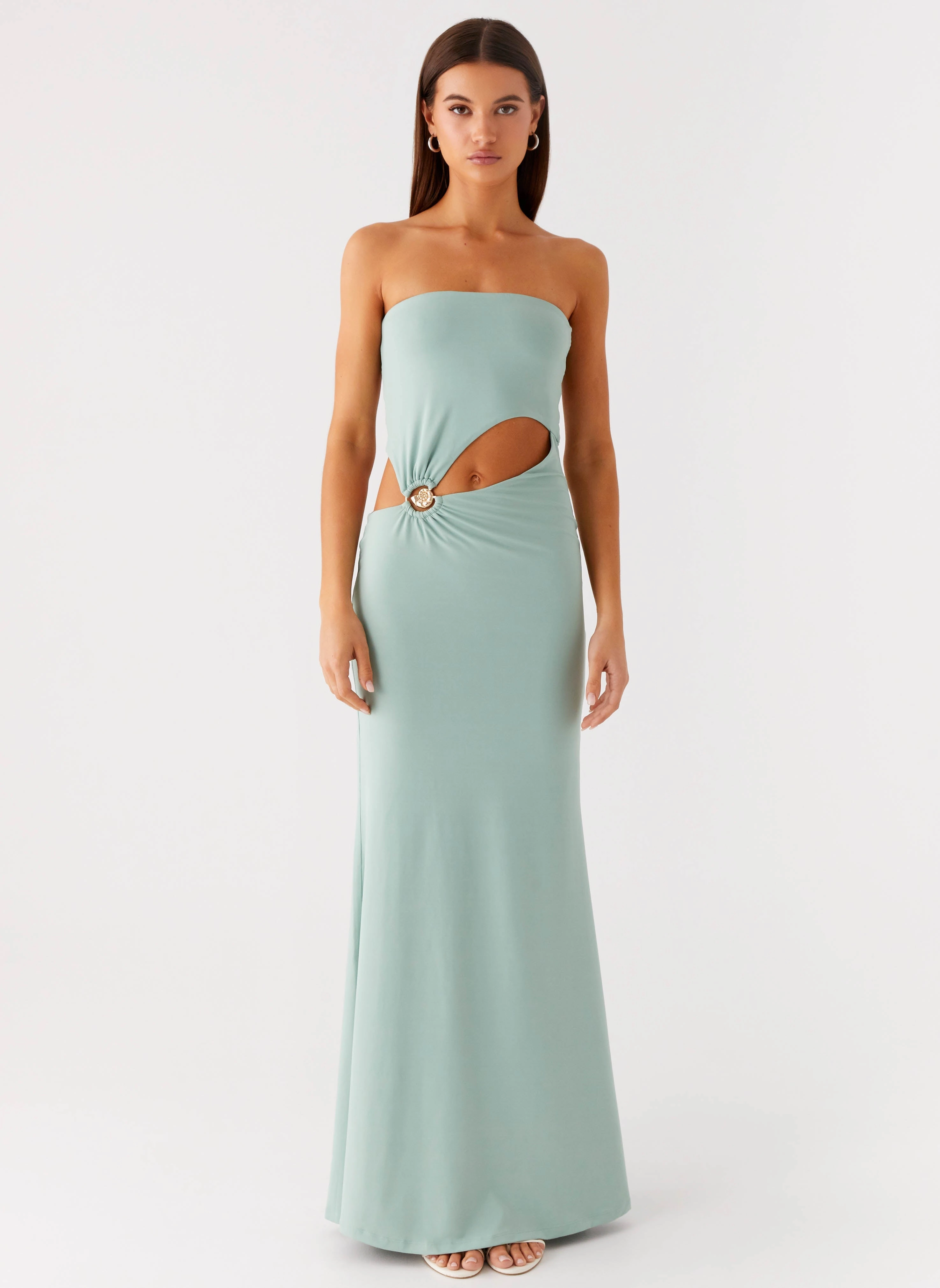 Laurella Maxi Dress - Sage Fresh Flow Lined interior