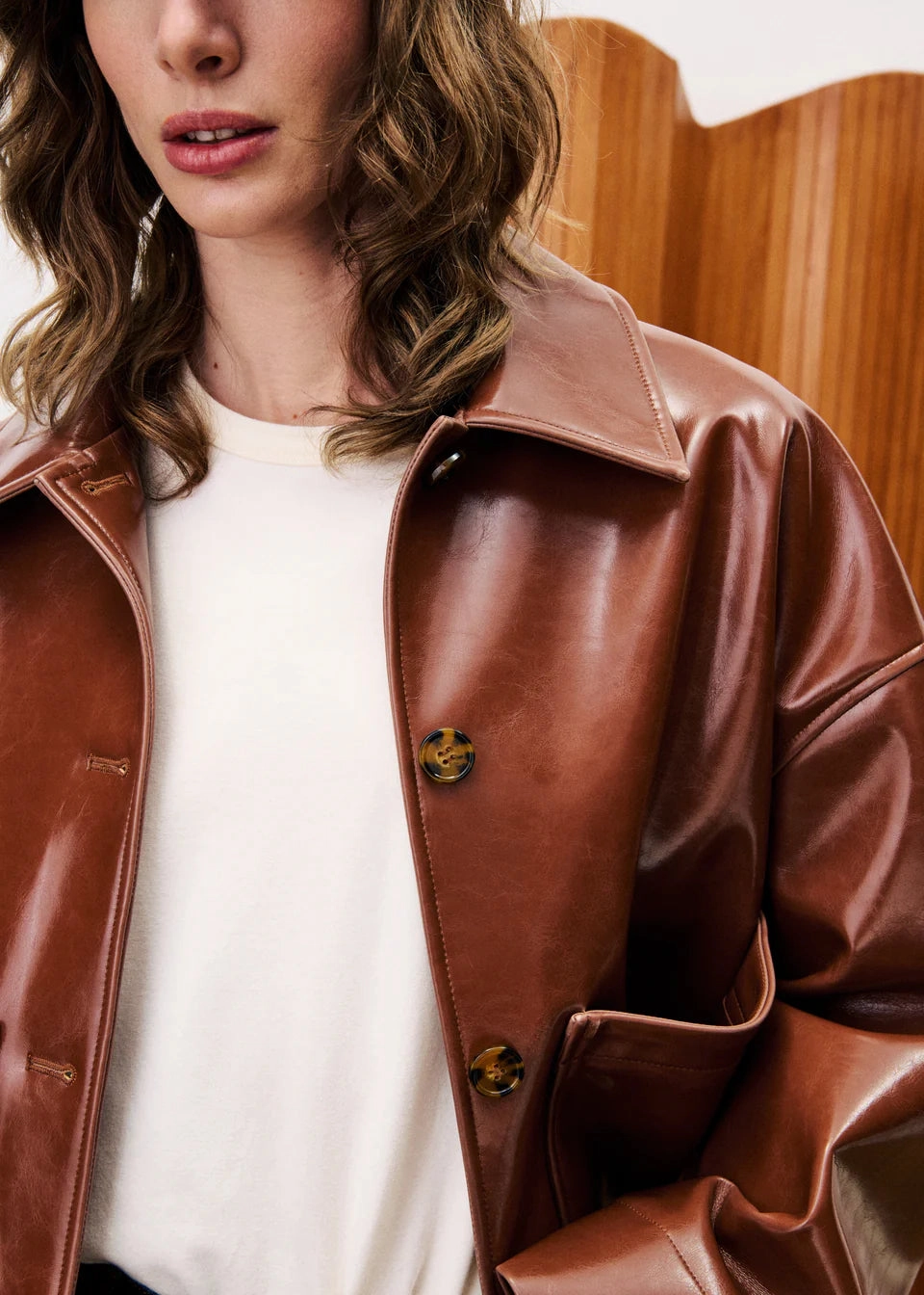 FRNCH Priva Jacket Tactile Soft Texture High Thread Count Cotton