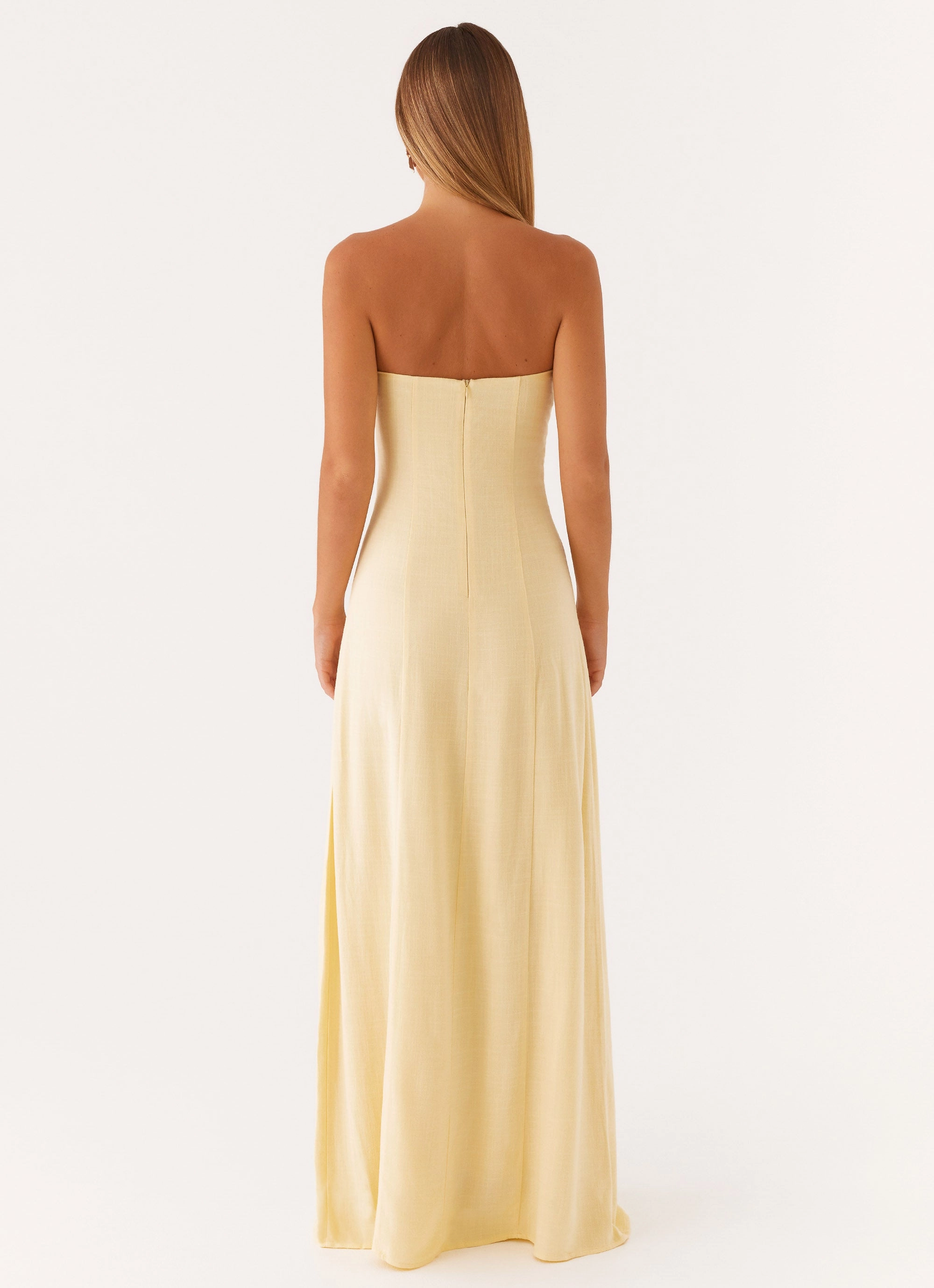 Tayla Linen Maxi Dress - Yellow Anytime Wear urban vibe