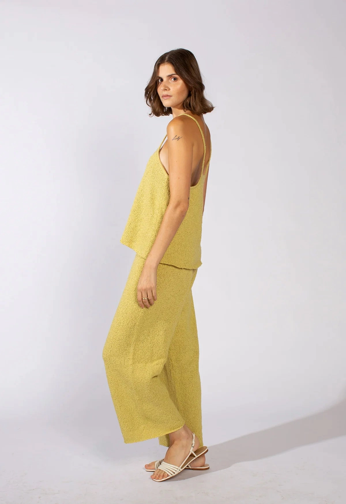 Fashion Forward MoistureWickingFabric Leigh Lounge Pant in Citrus