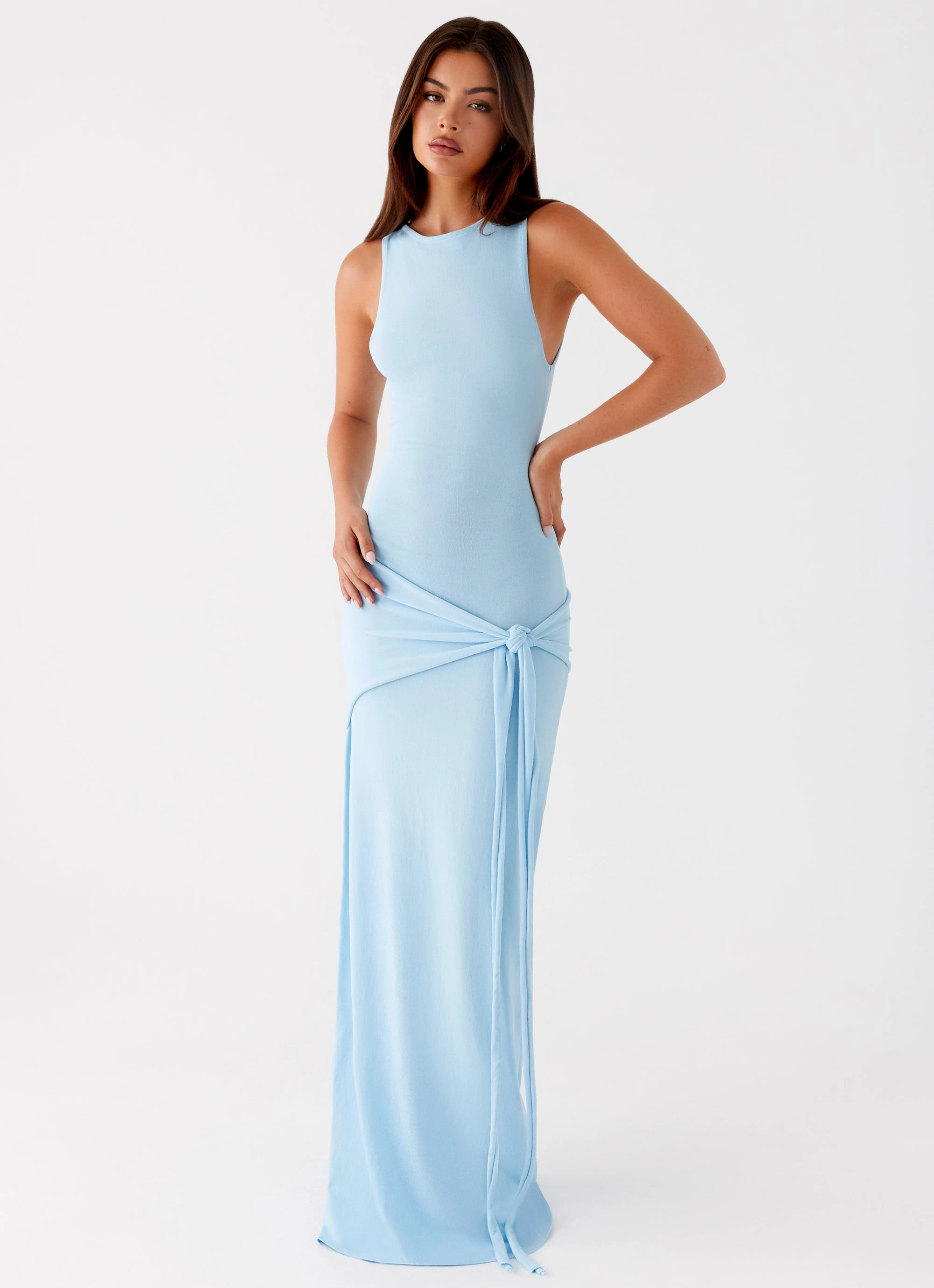 Leona Maxi Dress - Turquoise Simplistic Mood