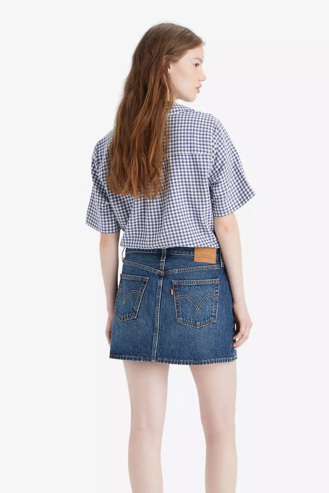 Levi's Icon Mini Denim Skirt - Lost Peace of Mind CrossGrain Fabric