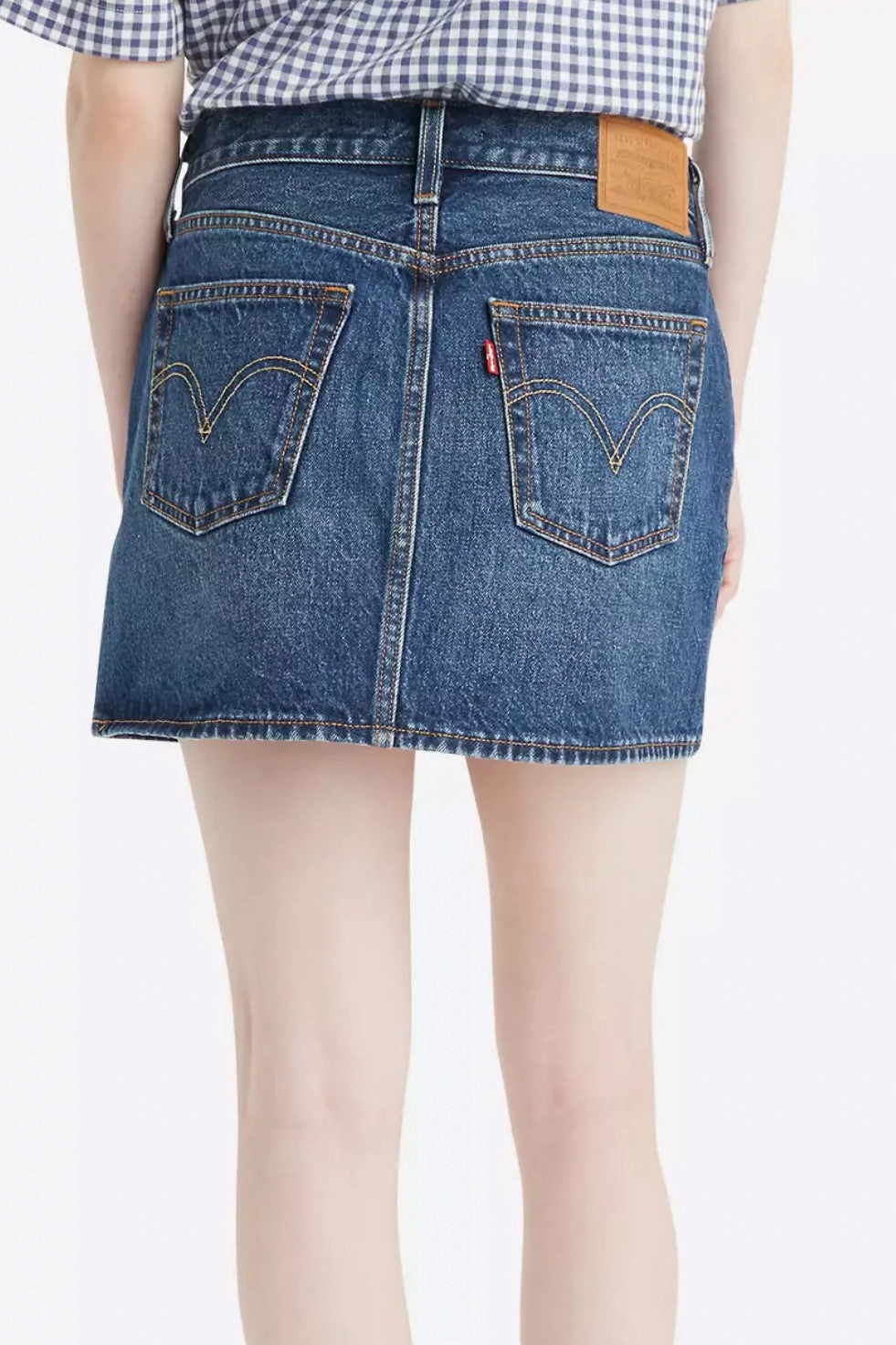 Denim finish Levi's Icon Mini Denim Skirt - Lost Peace of Mind