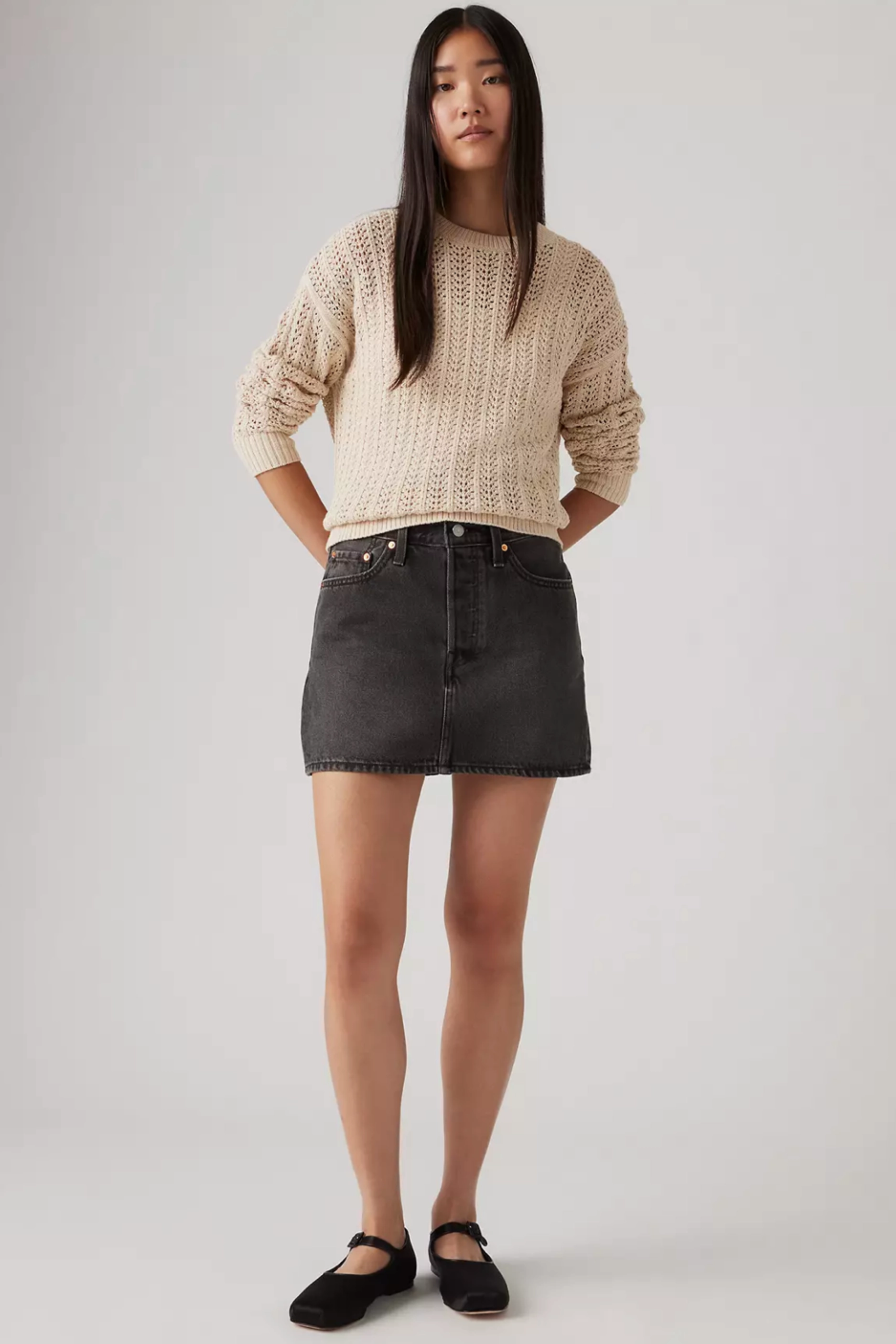 Thermal regulation Levi's Icon Mini Skirt - Dark Mirror