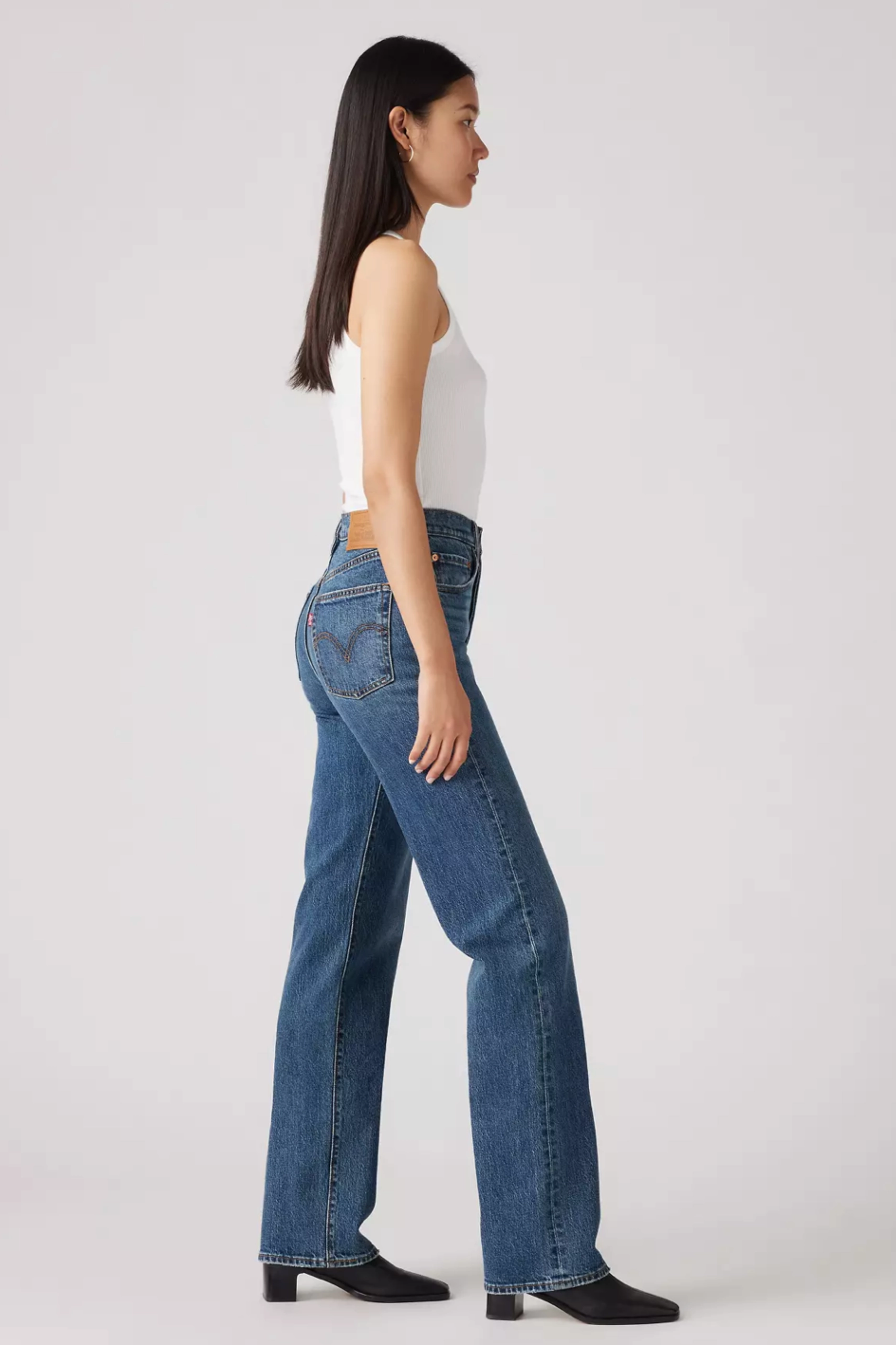 Levi's Ribcage Full Length Jeans - Valley View Multipurpose Layering Piece Lightweight Thermal