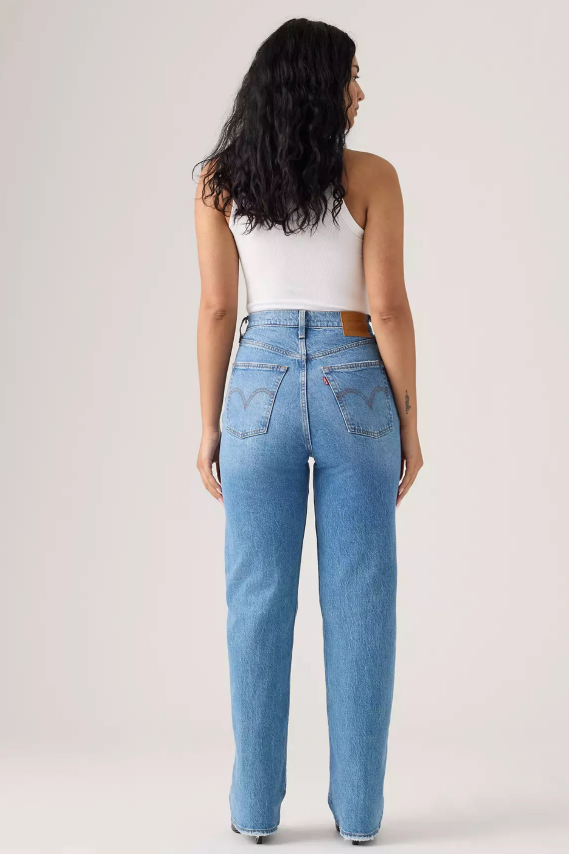 Levi's Ribcage Full Length Women's Jeans Textured Weave