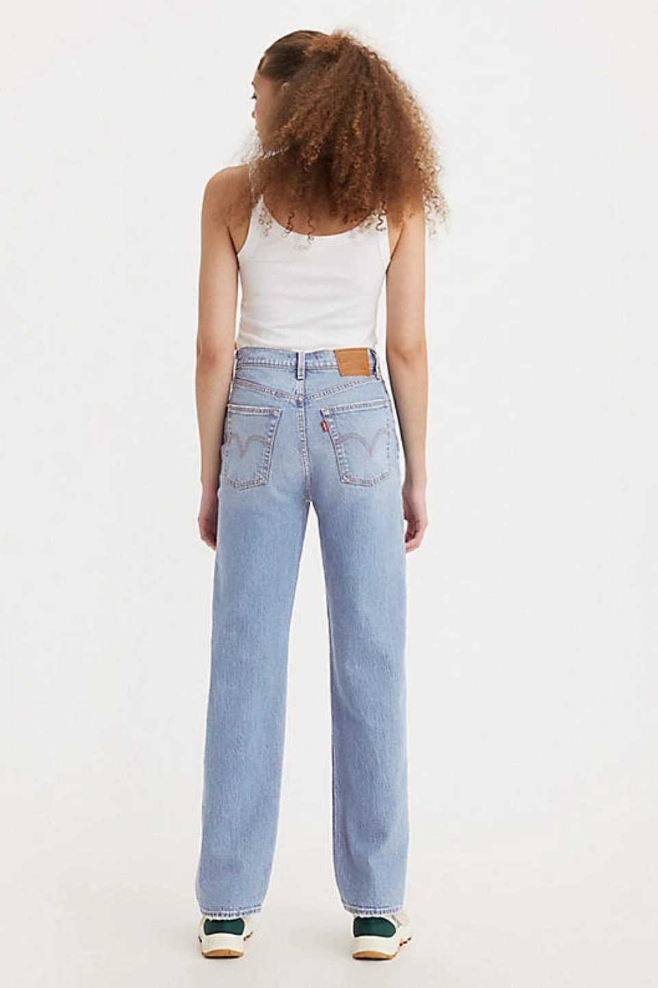 Water resistant coating Slim Silhouette Levi's Ribcage Full Length Women's Jeans