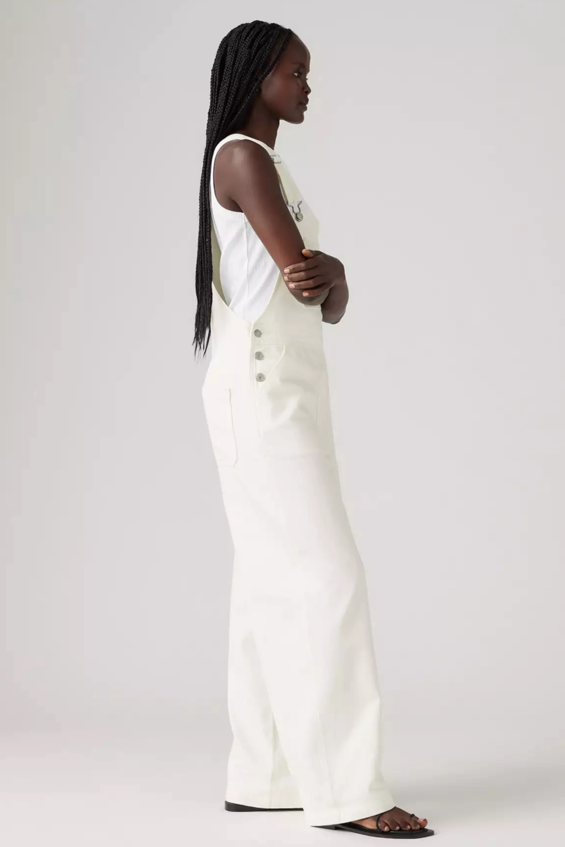 FlexibleMobility BreathableFabricTech Levi's XL Denim Overalls - Truth Slip