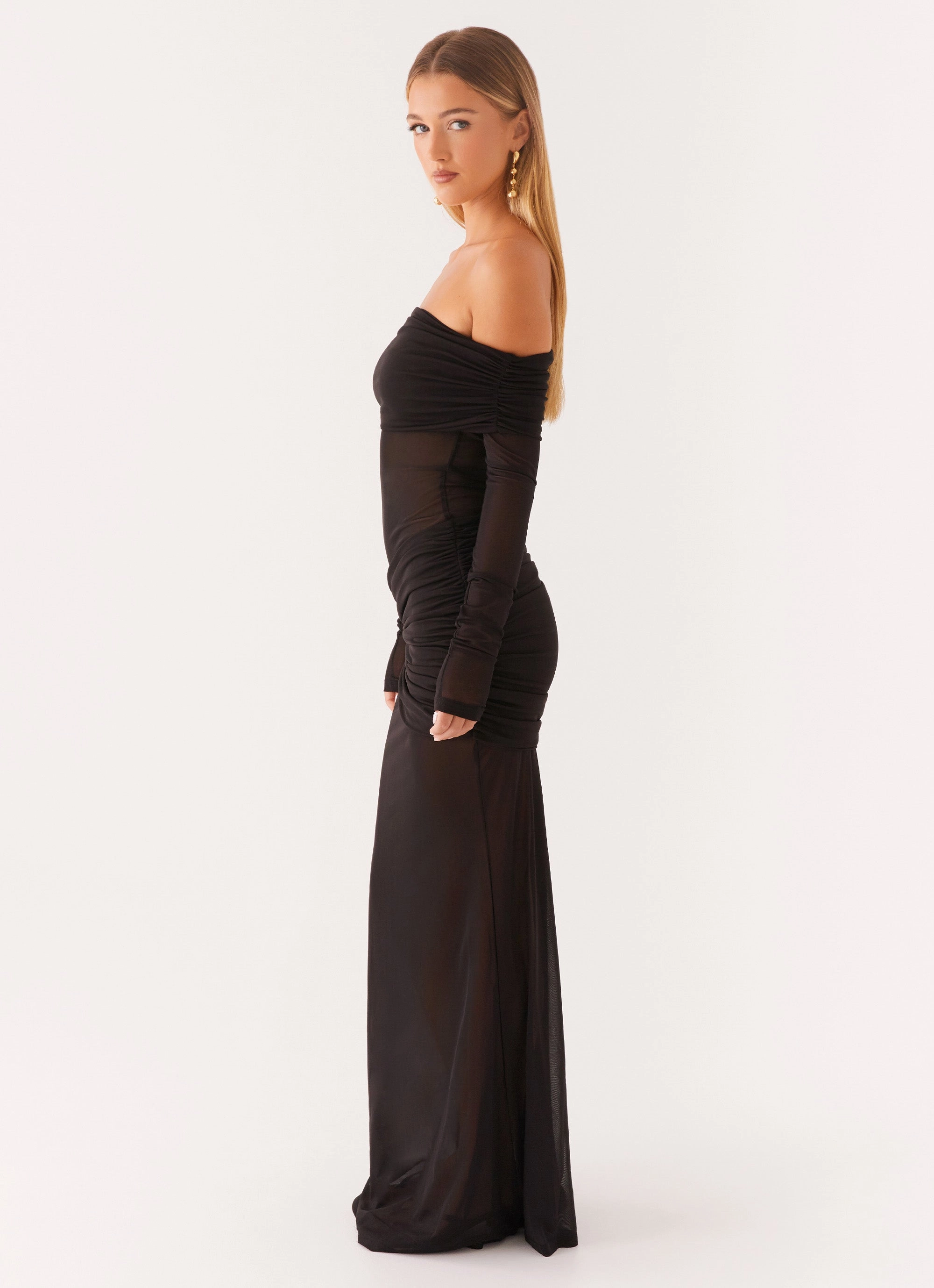 NonIrritatingLining Evening Mood Liberty Maxi Dress - Black
