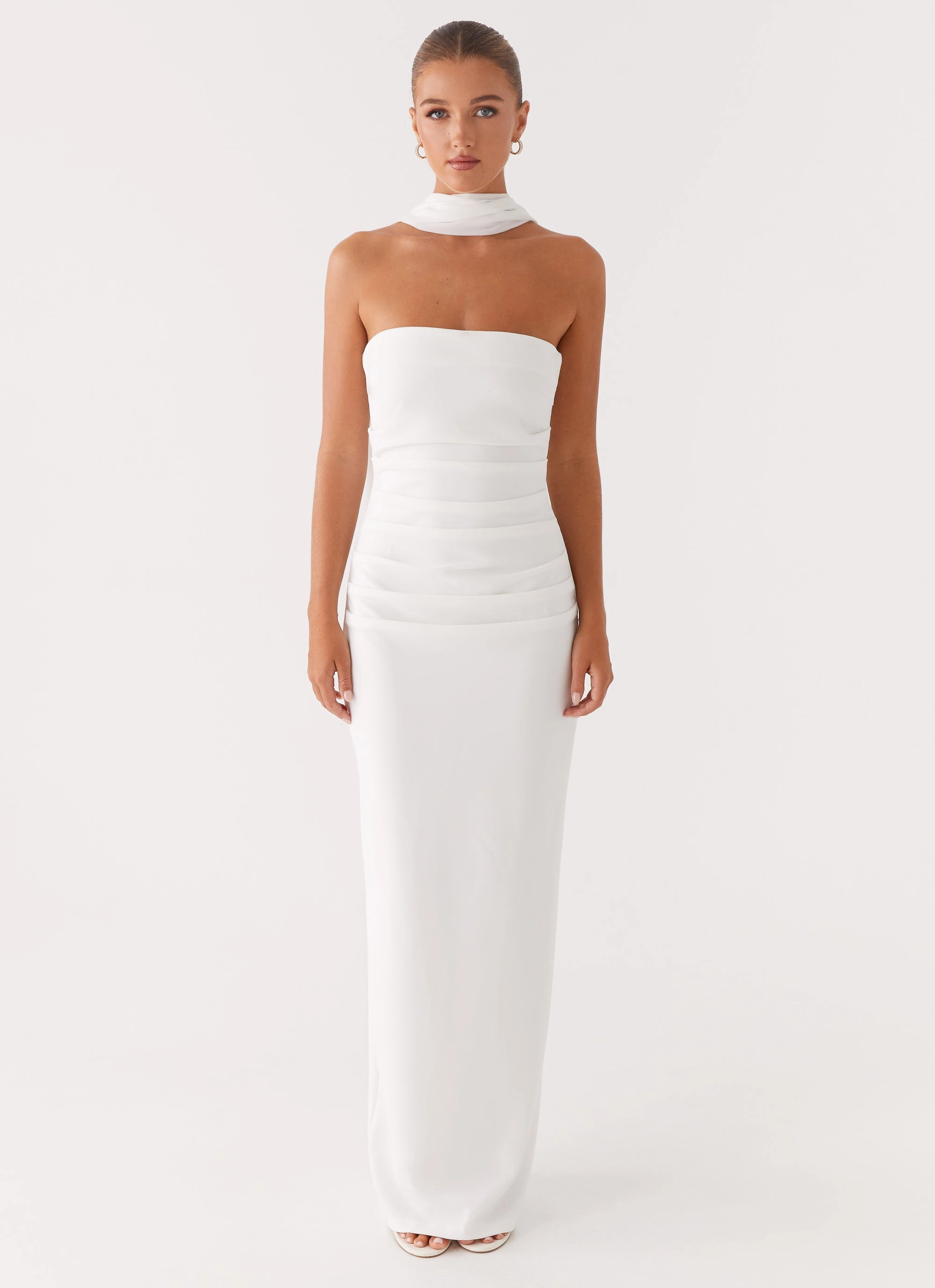 Libra Maxi Dress - White Boho Tone