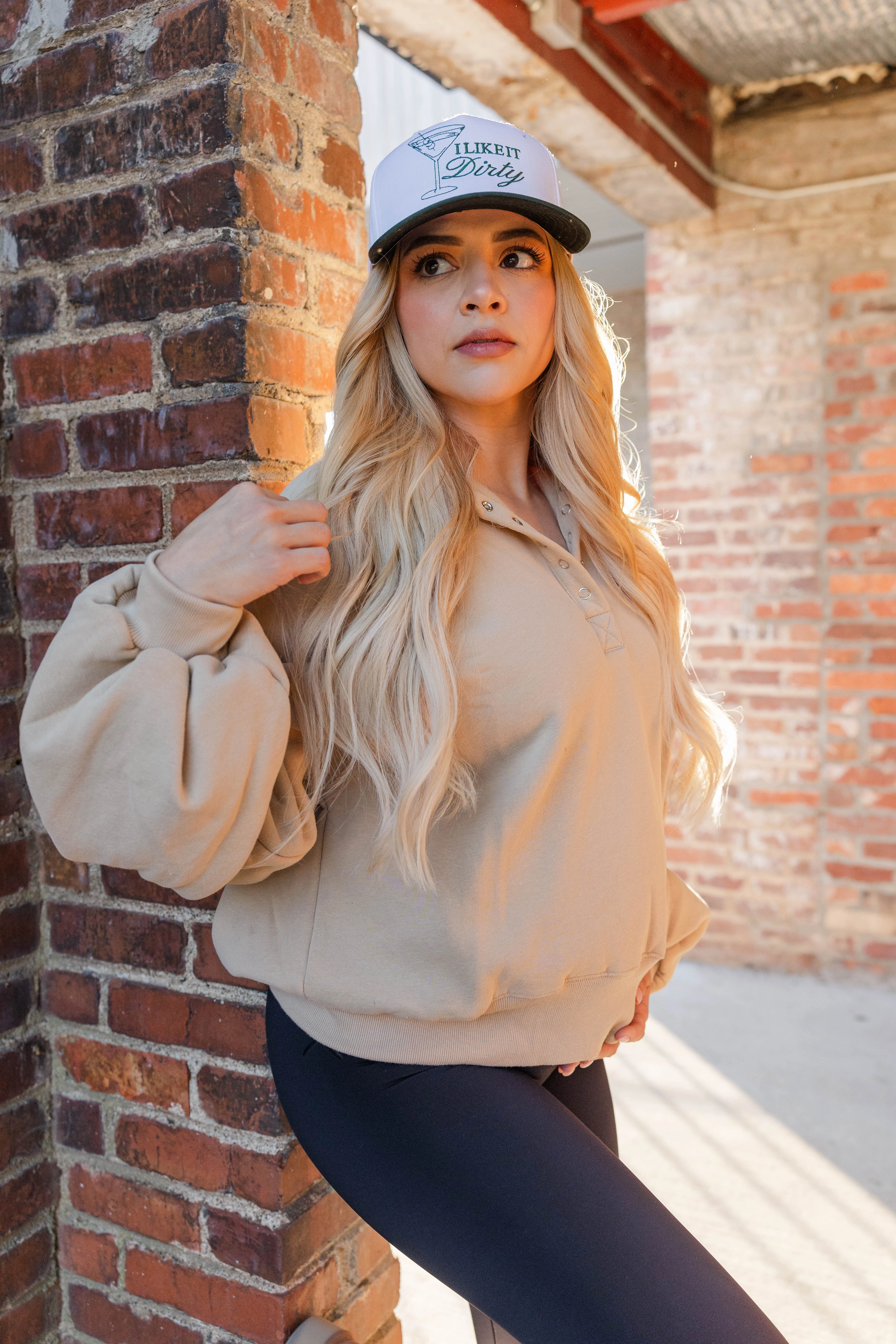 Piper Collared Sweatshirt Cozy Basics Winter Comfort