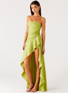 Perfect Layering Bodie Maxi Dress - Lime